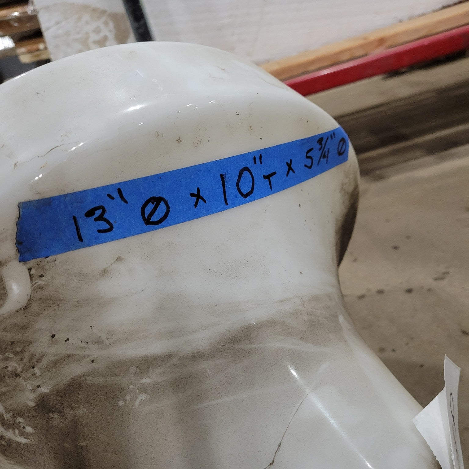 White Porcelain Industrial Light Fixture Shade