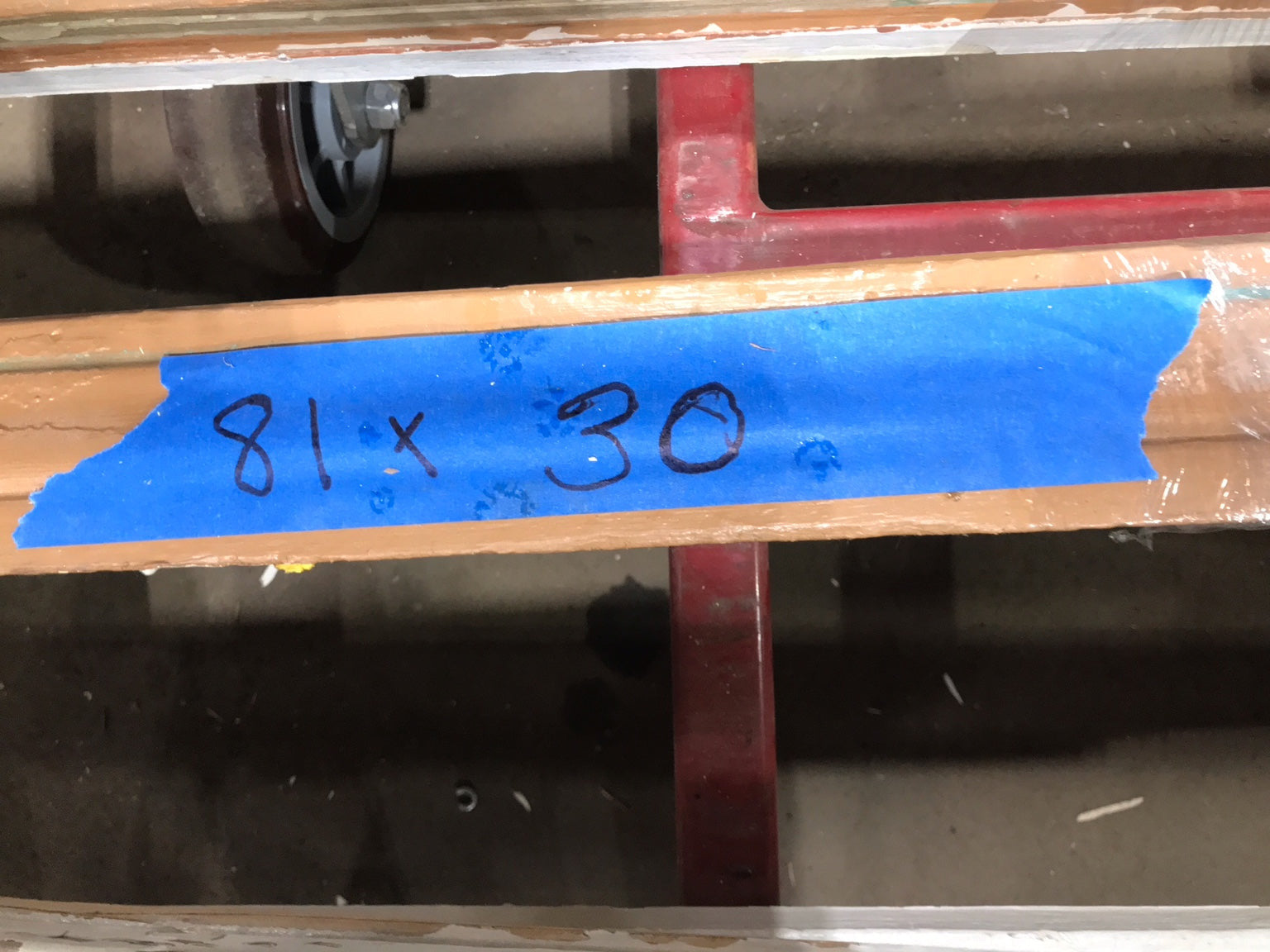 Salvaged Door Trim Frame – 81" x 30"
