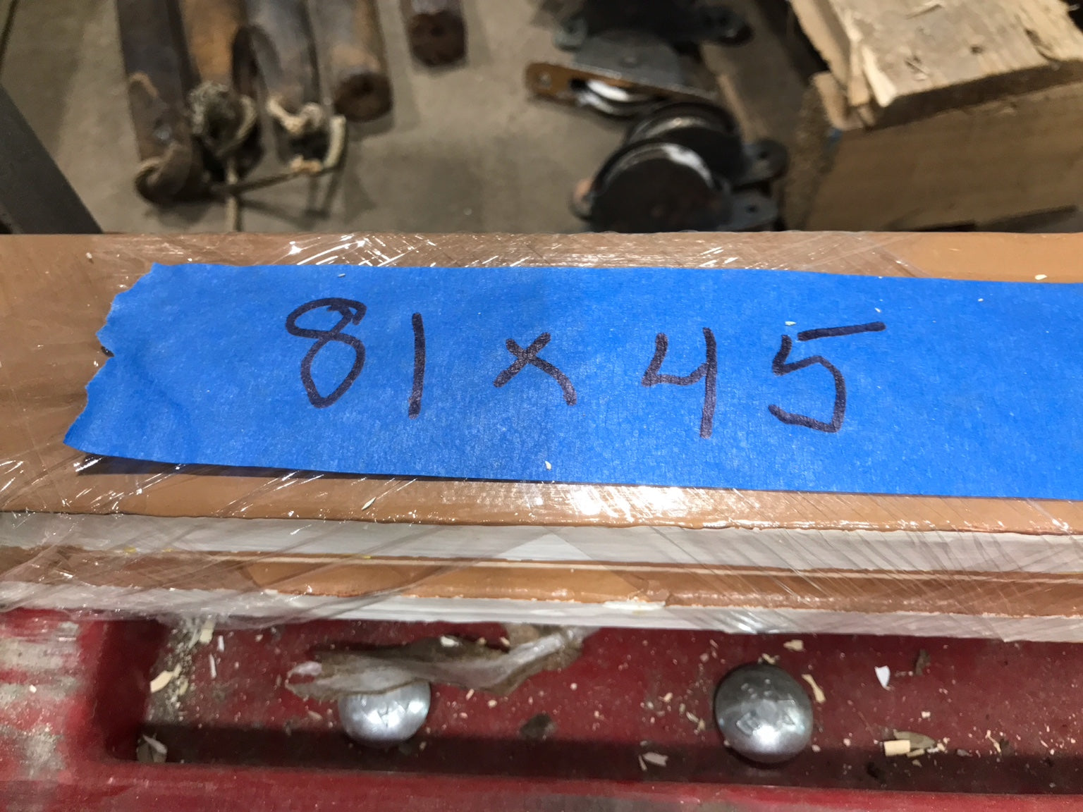Salvaged Door Trim Frame – 81" x 45"