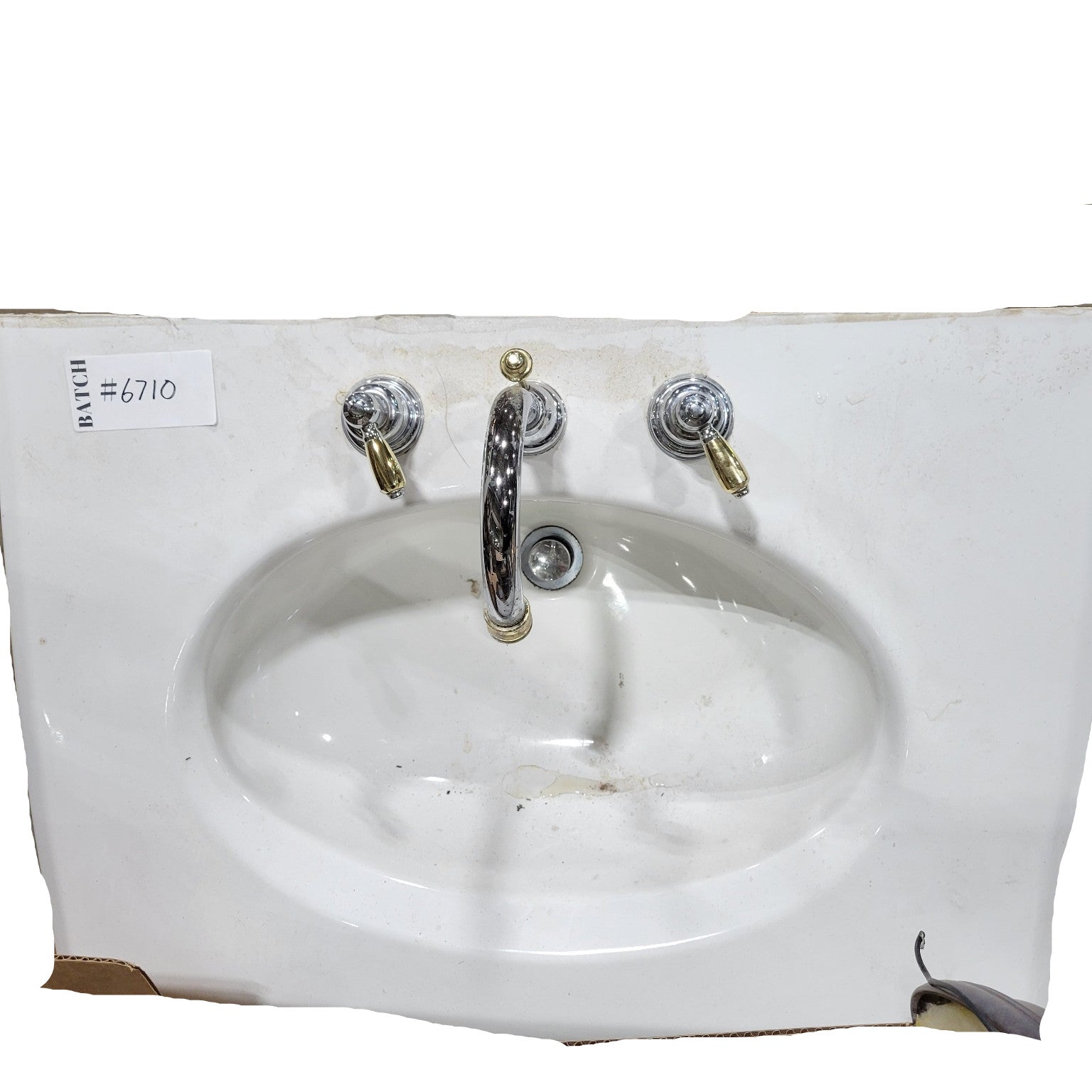 American Standard Porcelain Sink with Faucet Set