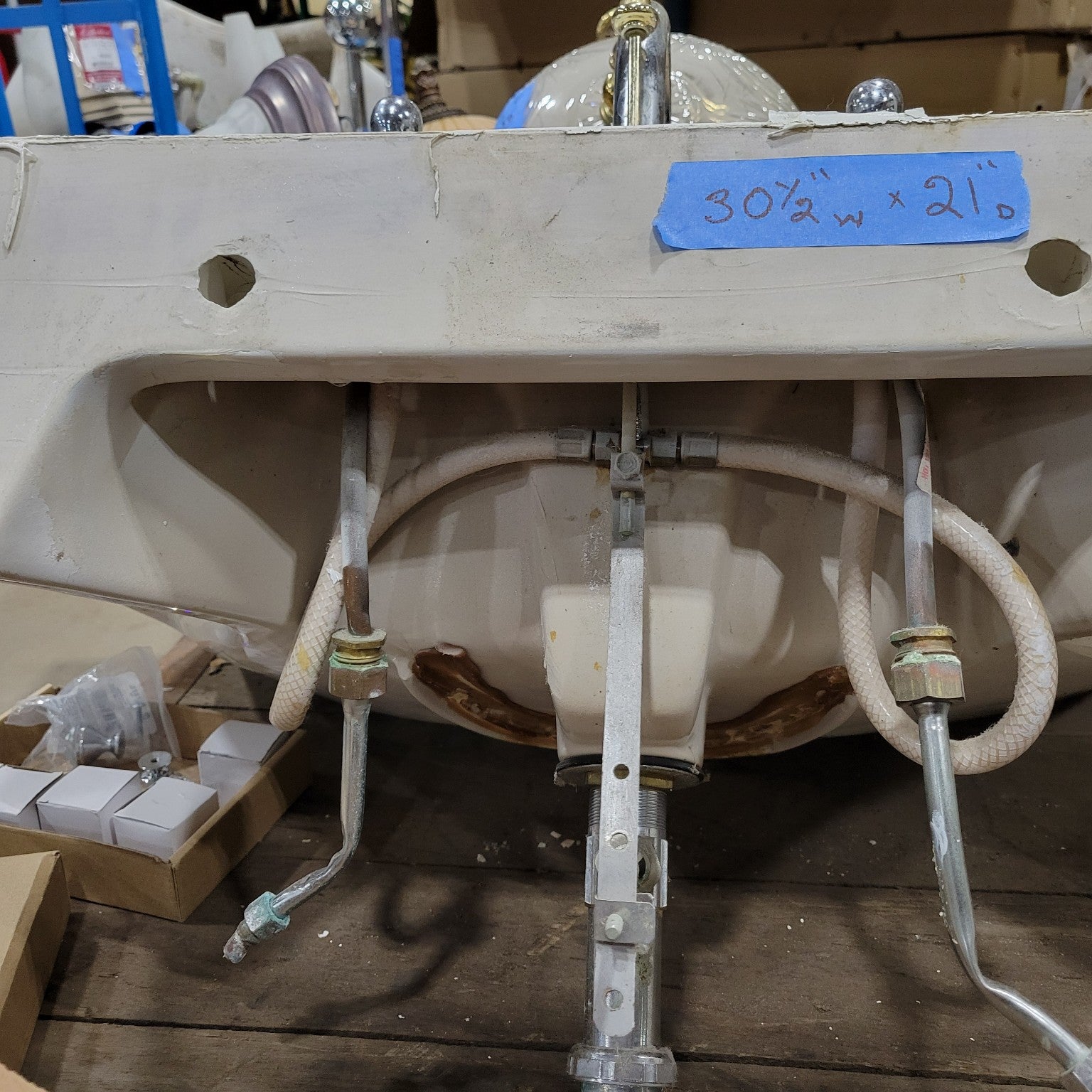 American Standard Porcelain Sink with Faucet Set