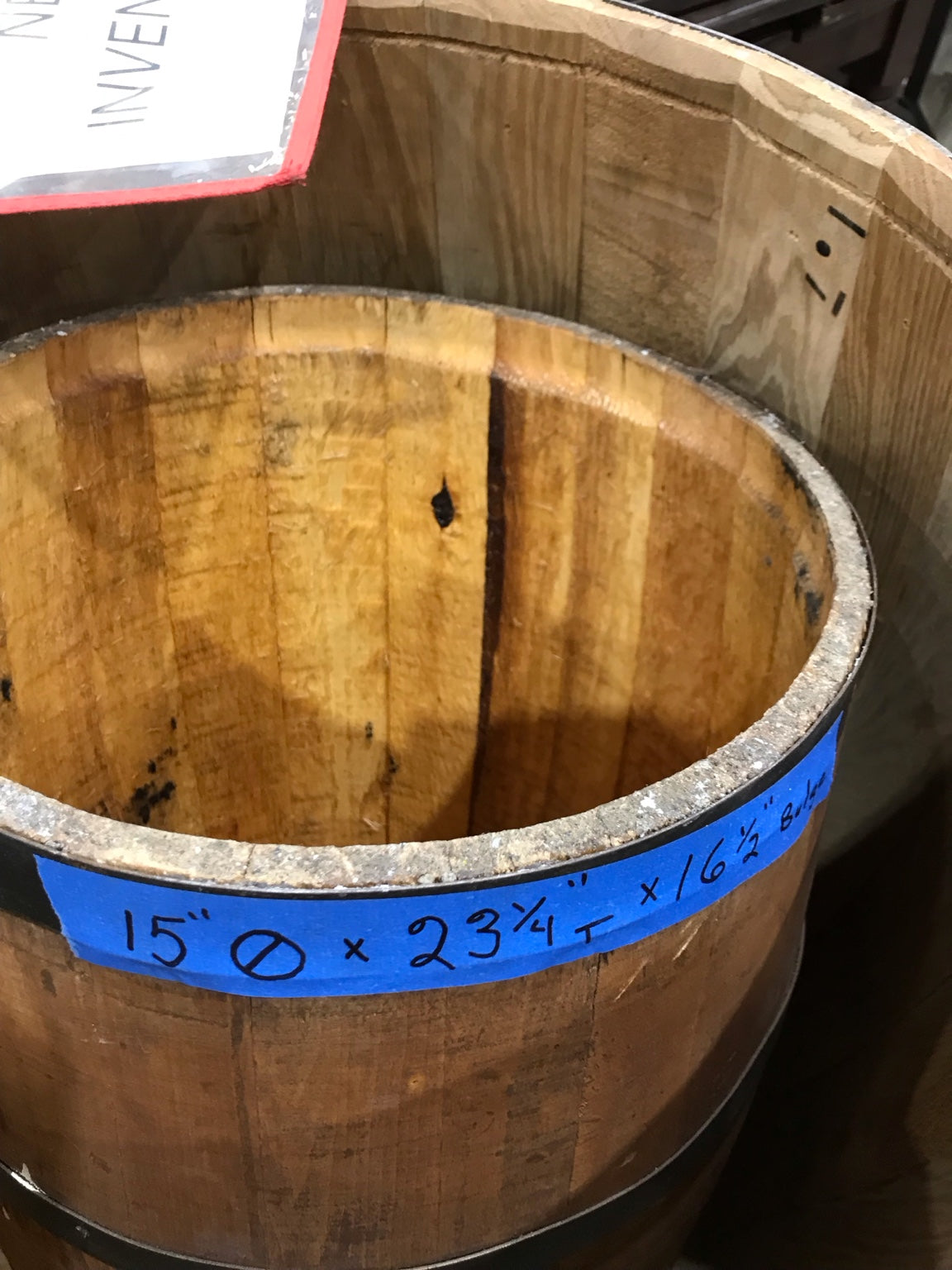 Small Wooden Prop Barrel