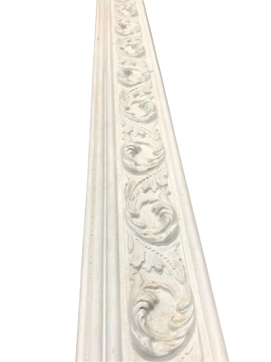 Ornate White Crown Moulding Section