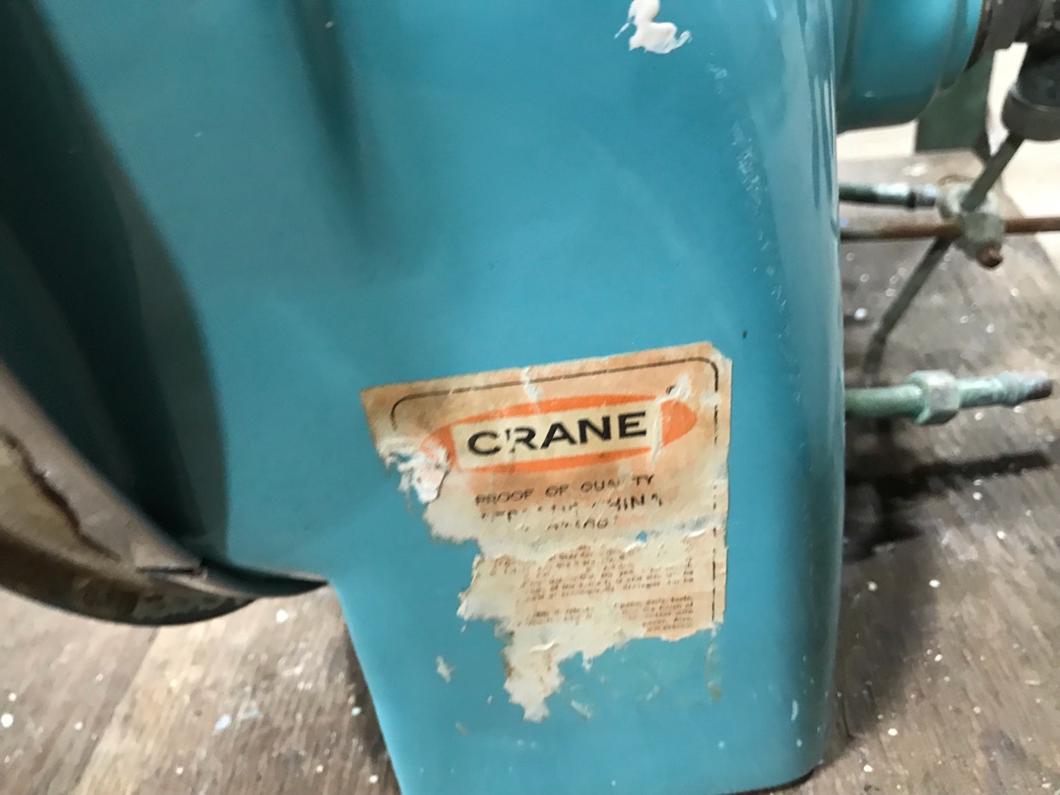 Crane Turquoise Drop-In Bathroom Sink