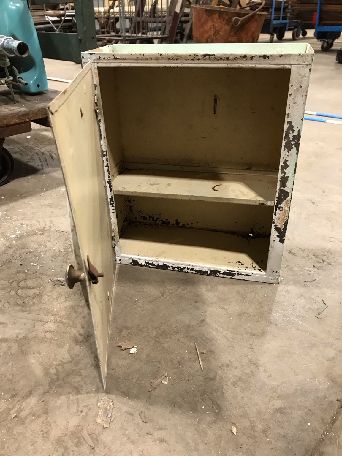 Vintage Oval-Glass Mirror Medicine Cabinet