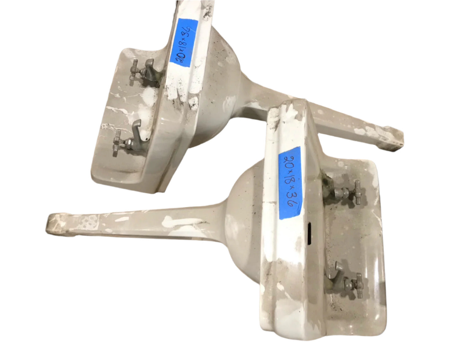 Standard Wall-Mounted Porcelain Sink with Pedestal Support