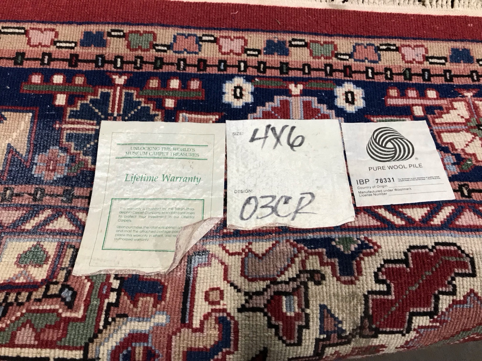 Persian Style Wool Area Rug