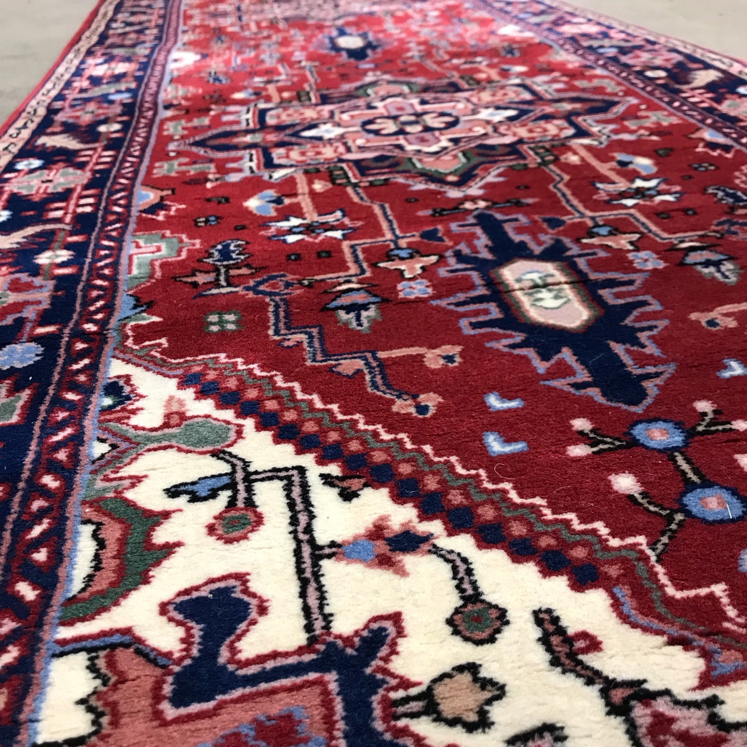 Persian Style Wool Runner Rug