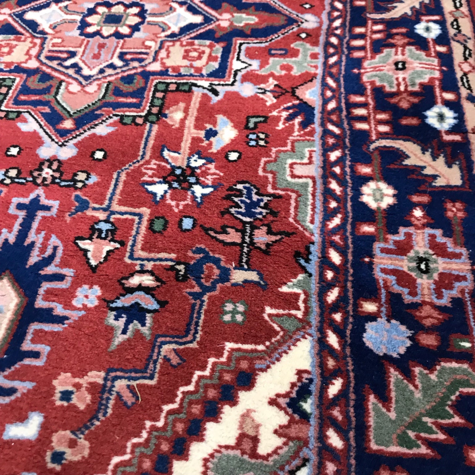 Persian Style Wool Runner Rug