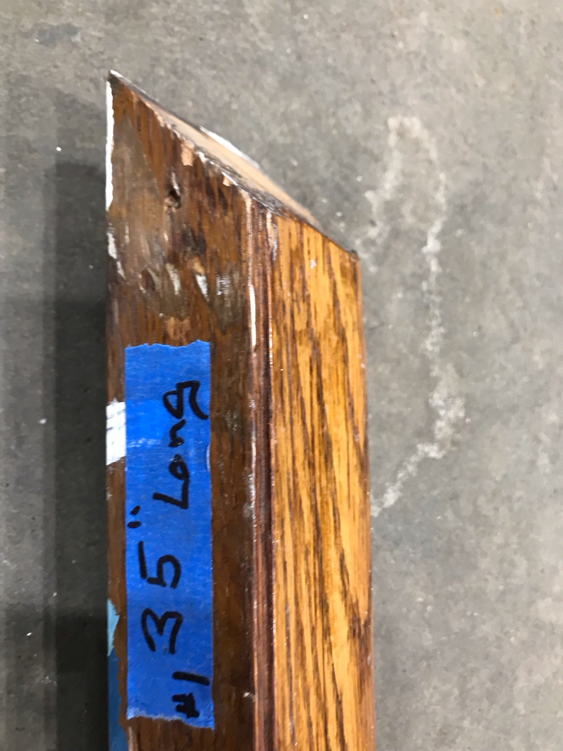 Oak Handrail with Metal Wall Brackets