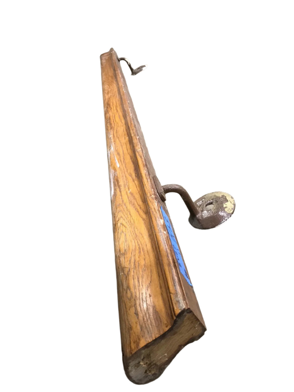 Oak Handrail with Metal Wall Brackets
