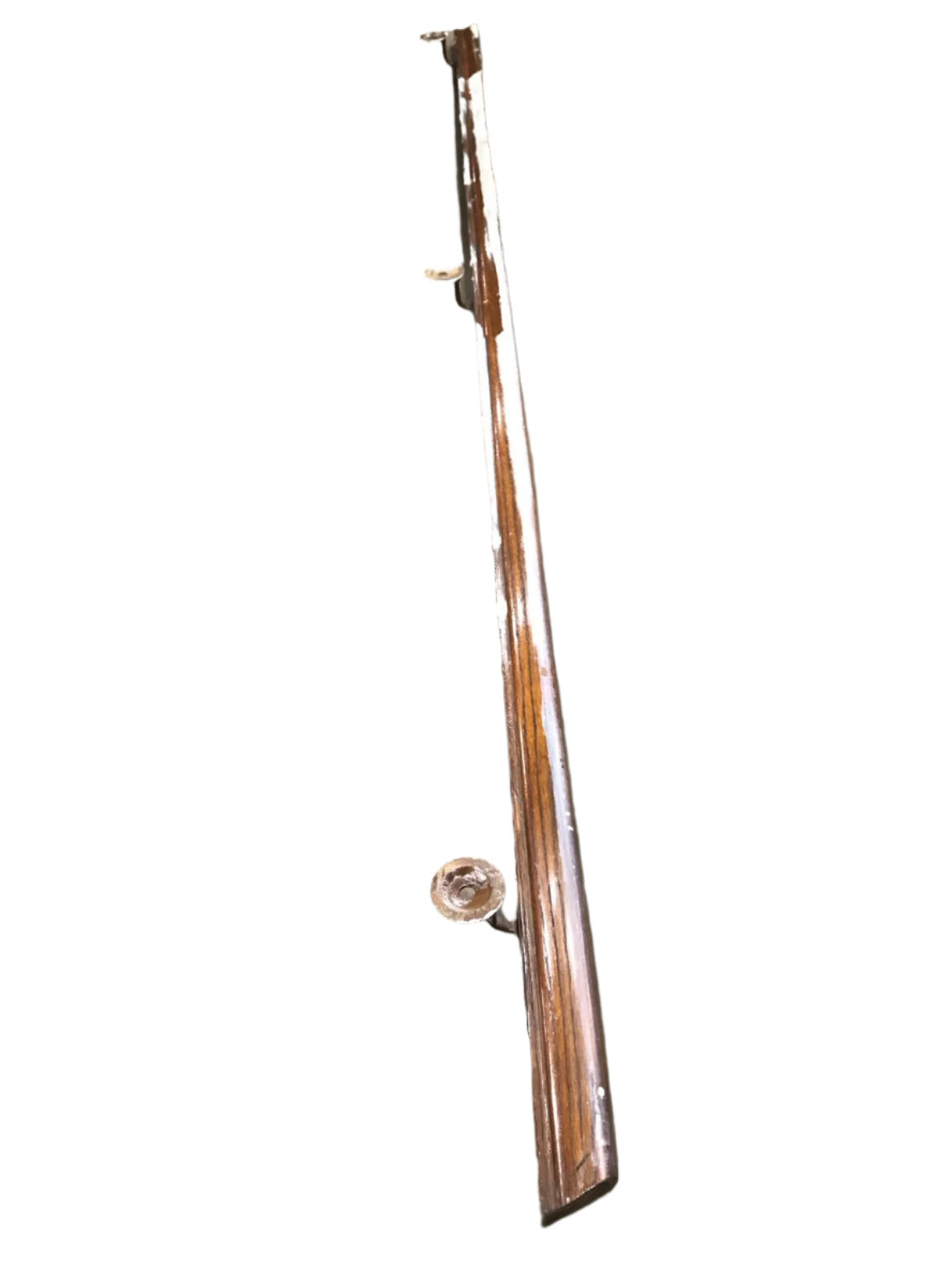 Extra Long Oak Handrail with Metal Wall Brackets