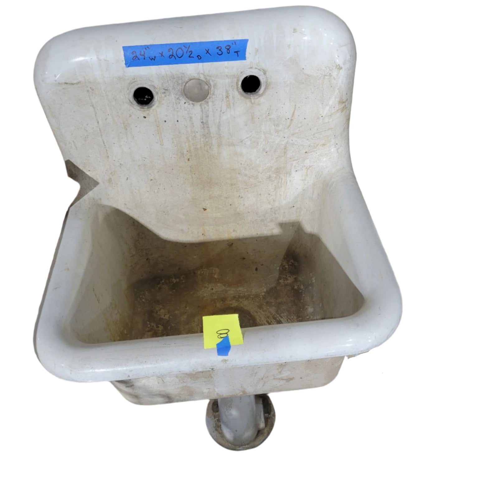 Large Vintage Cast Iron Utility Sink