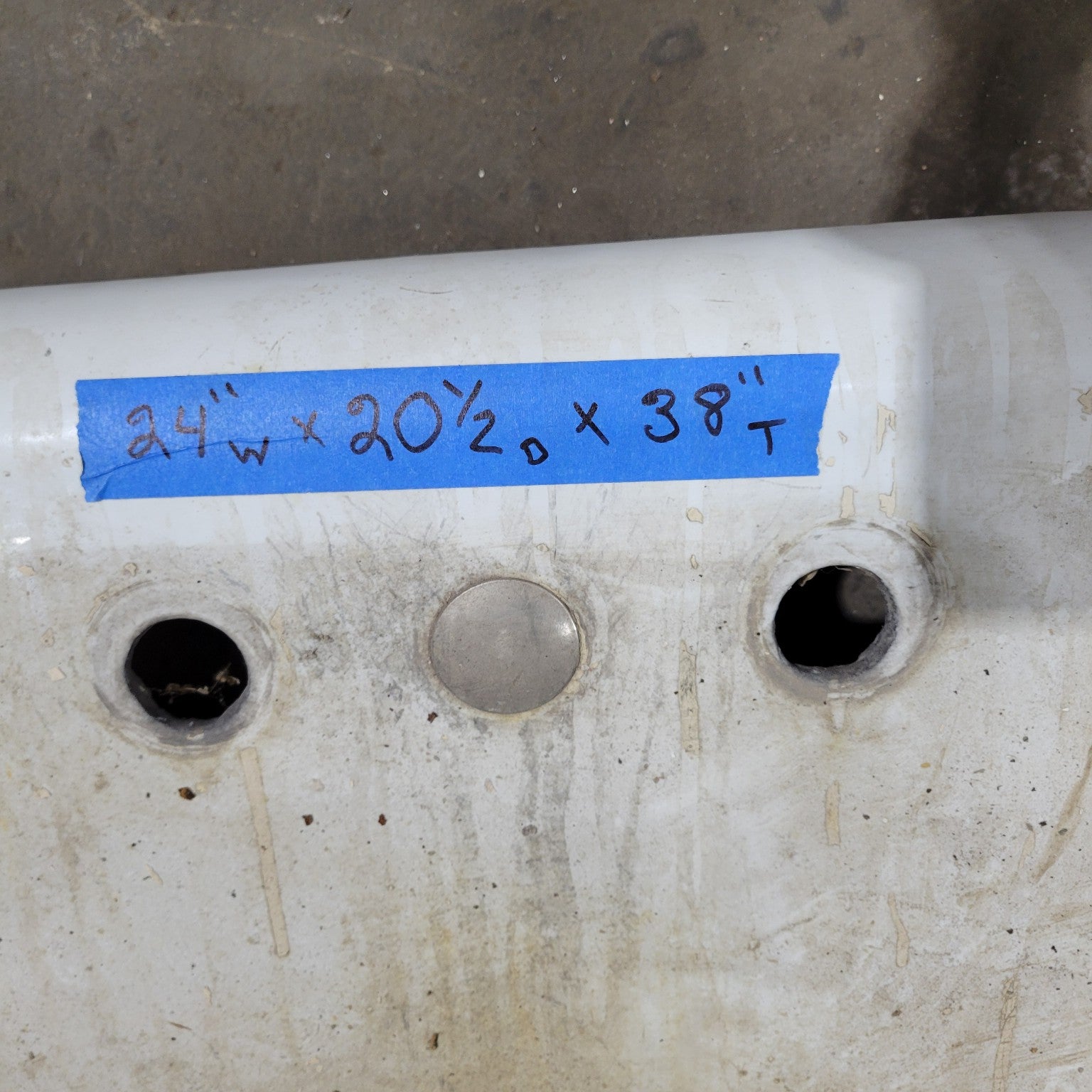Large Vintage Cast Iron Utility Sink