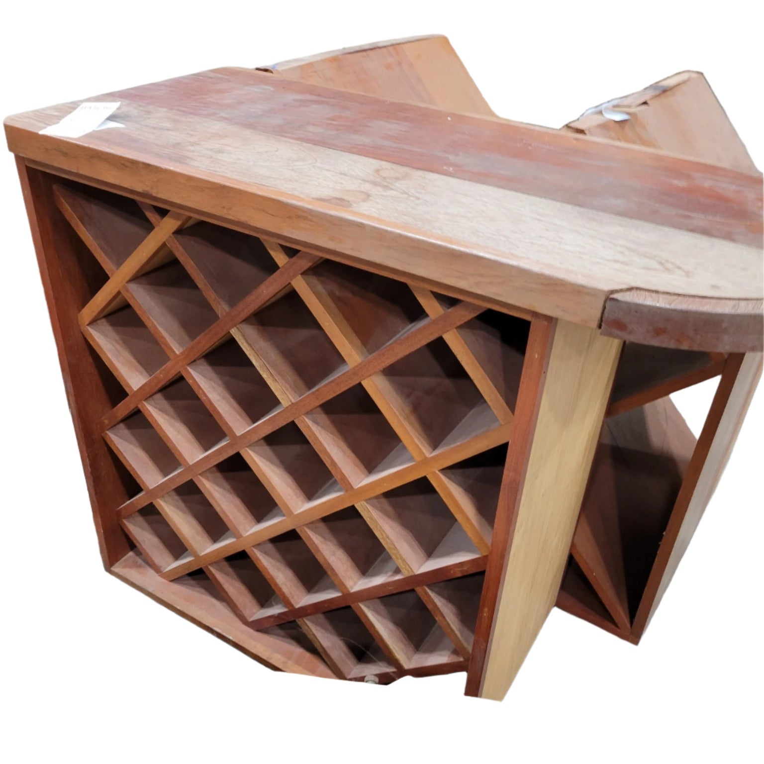Wooden Diamond Wine Rack