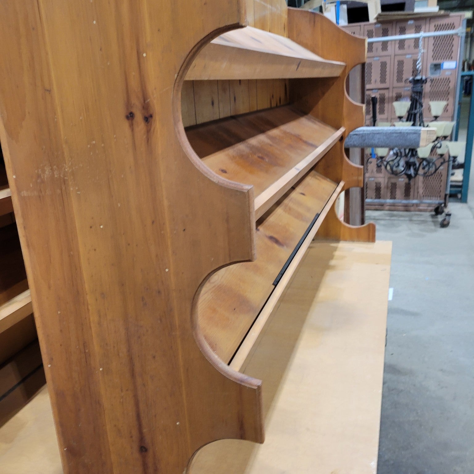 Large Wooden Shoe Salesman Display Rack