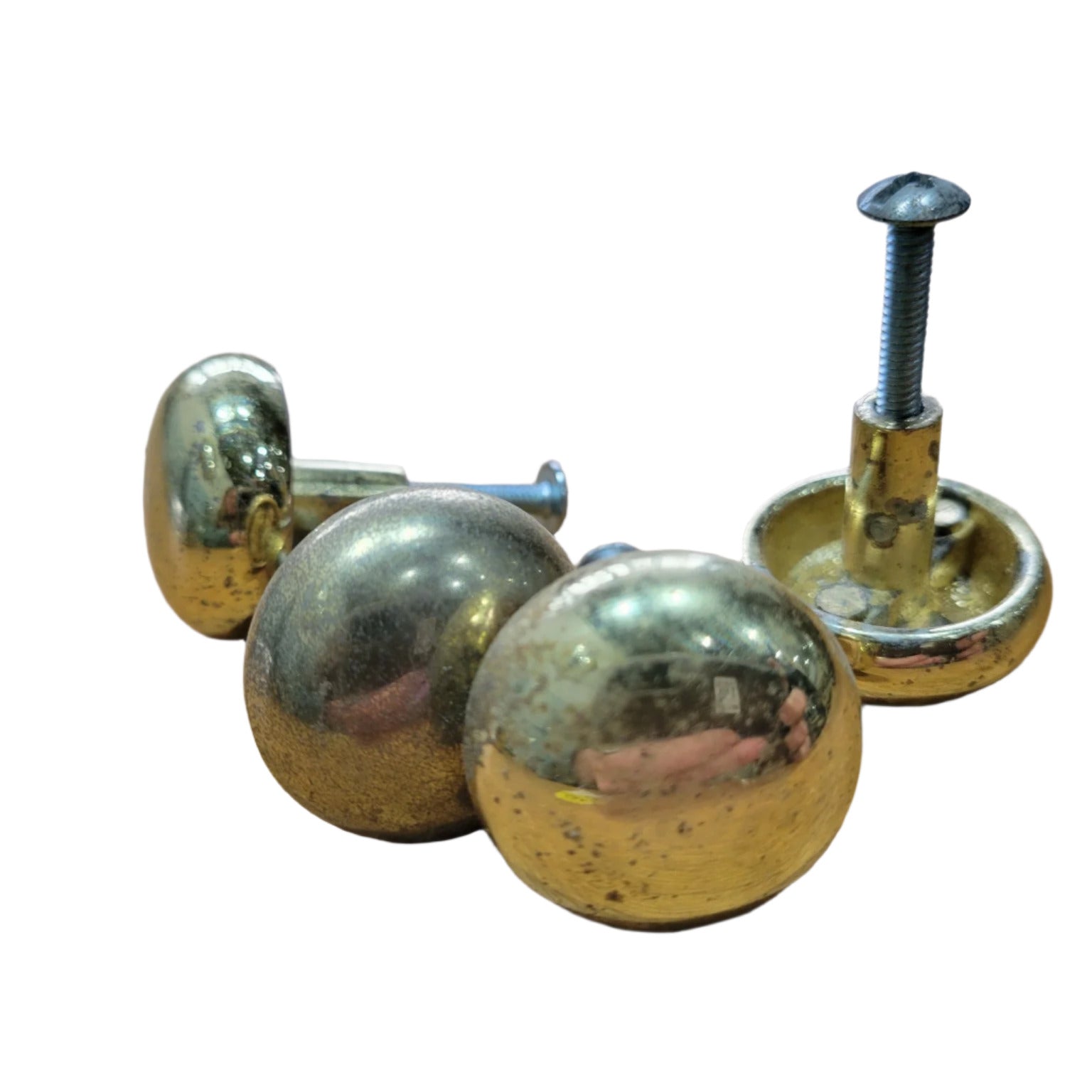 Lot of 4 Brass Knobs