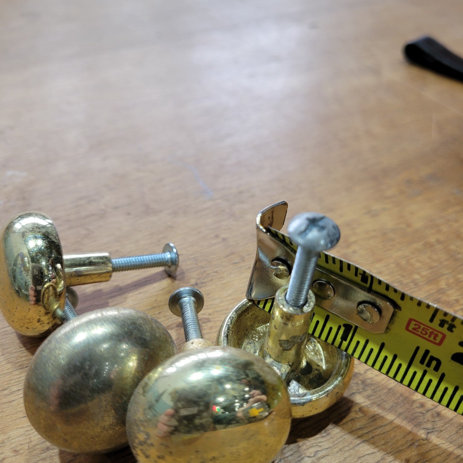 Lot of 4 Brass Knobs