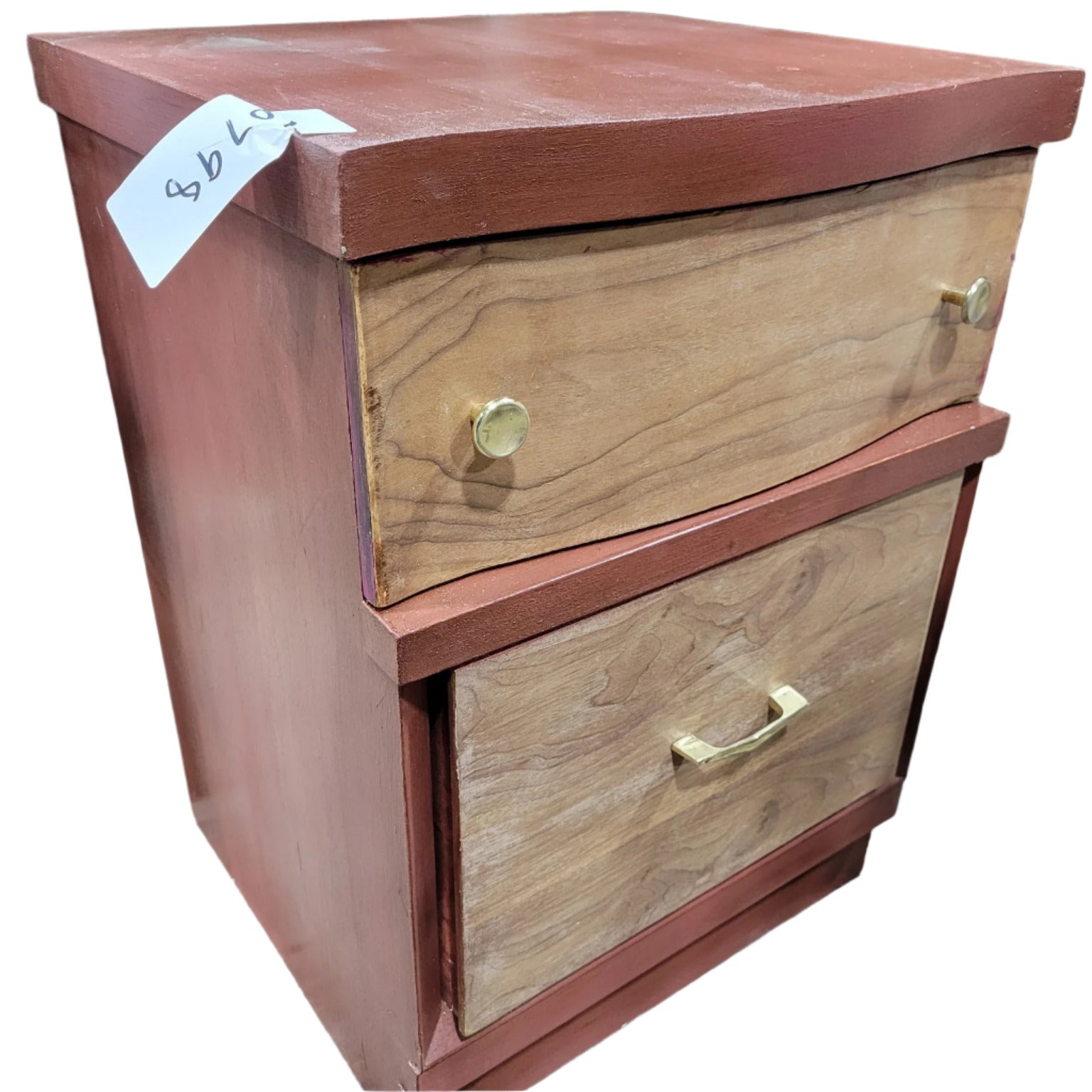 Two-Drawer Wooden Nightstand