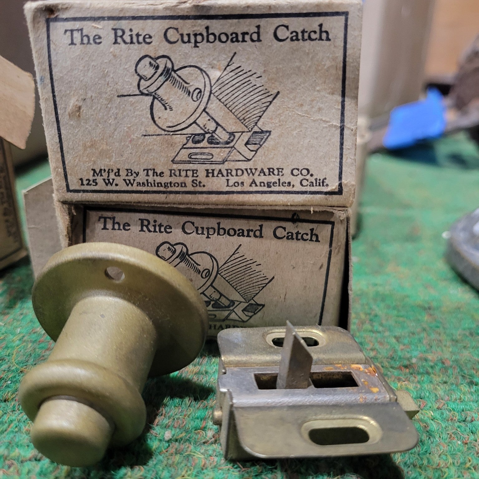 Vintage Brass Cupboard Catch