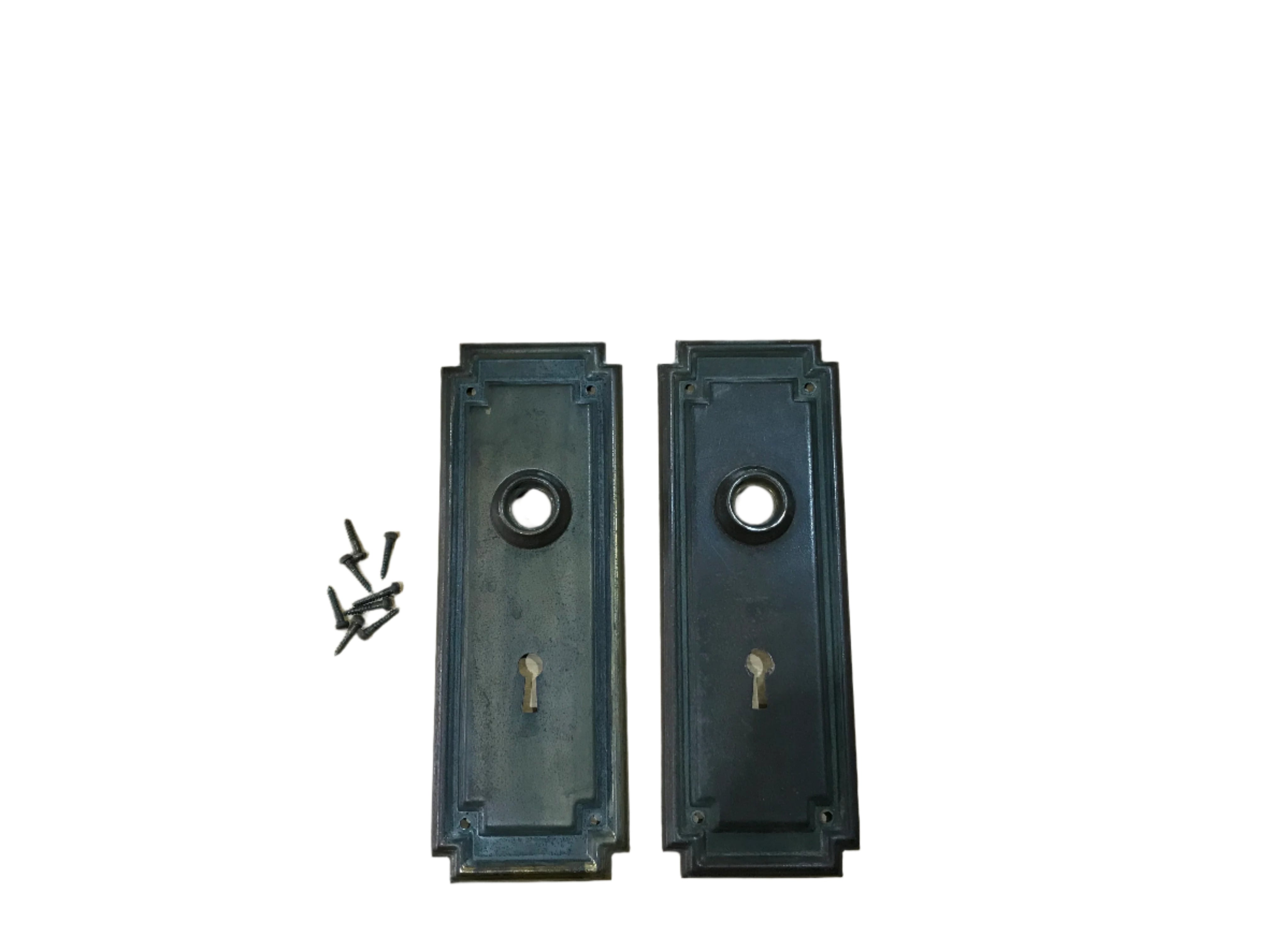 Set of Brass Door Knob Plates