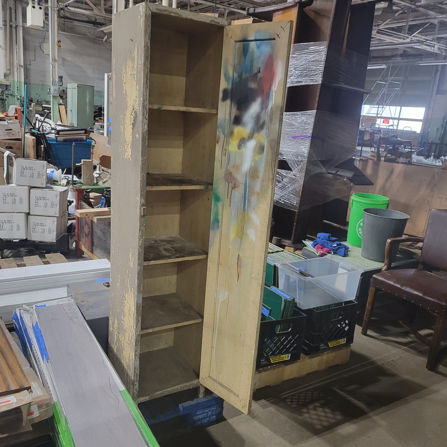 Vintage Wooden Storage Cabinet