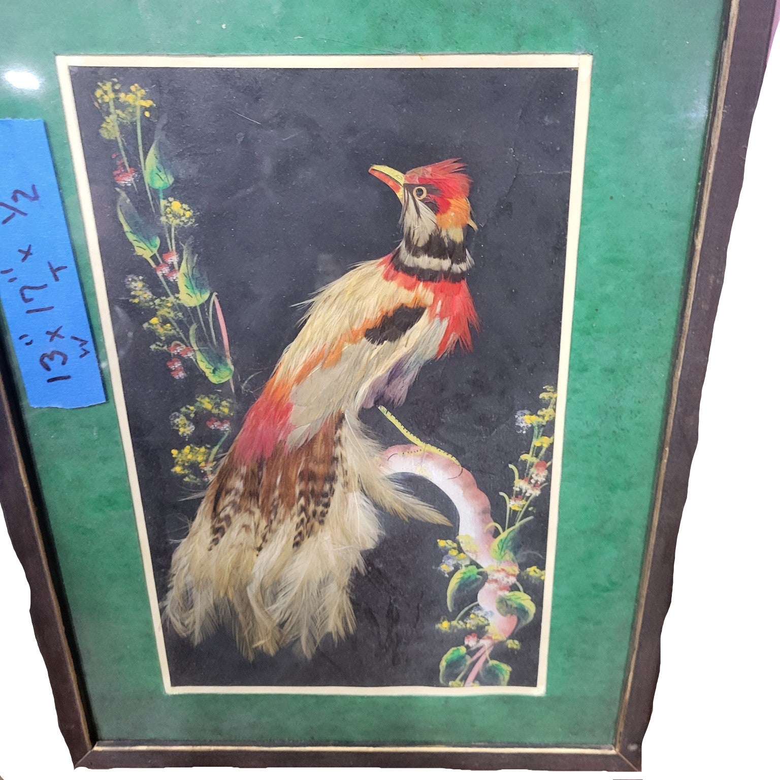 Handcrafted Feather Art Bird Collage