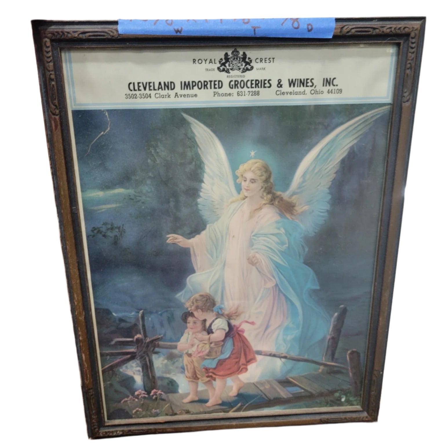 Guardian Angel Print with Cleveland Imported Groceries & Wines, Inc. Advertisement