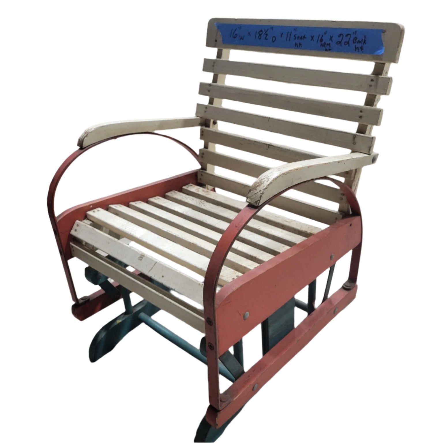 Rok-O-Glider Wooden and Metal Rocking Chair