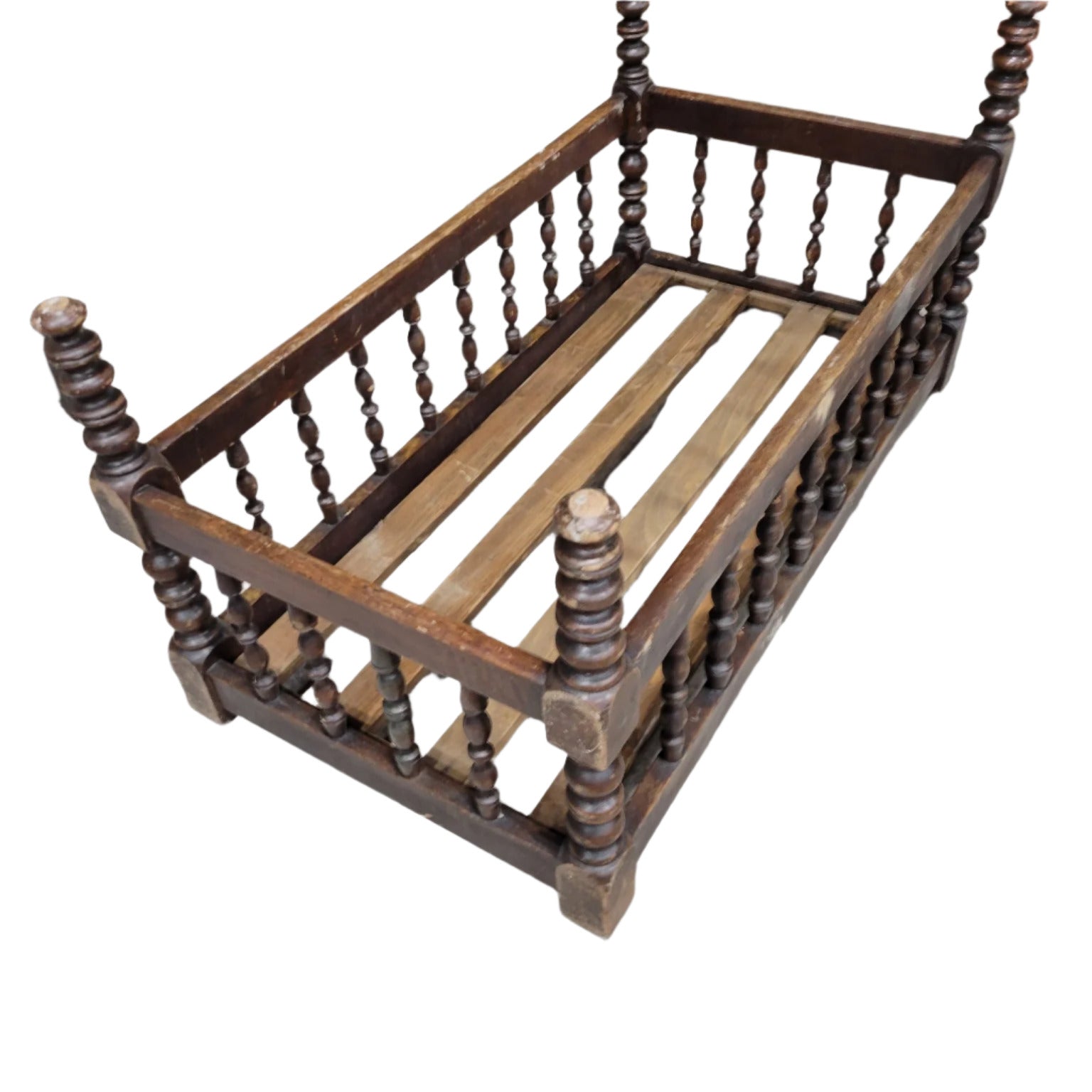 Antique Spindle Wooden Cradle or Bench Base