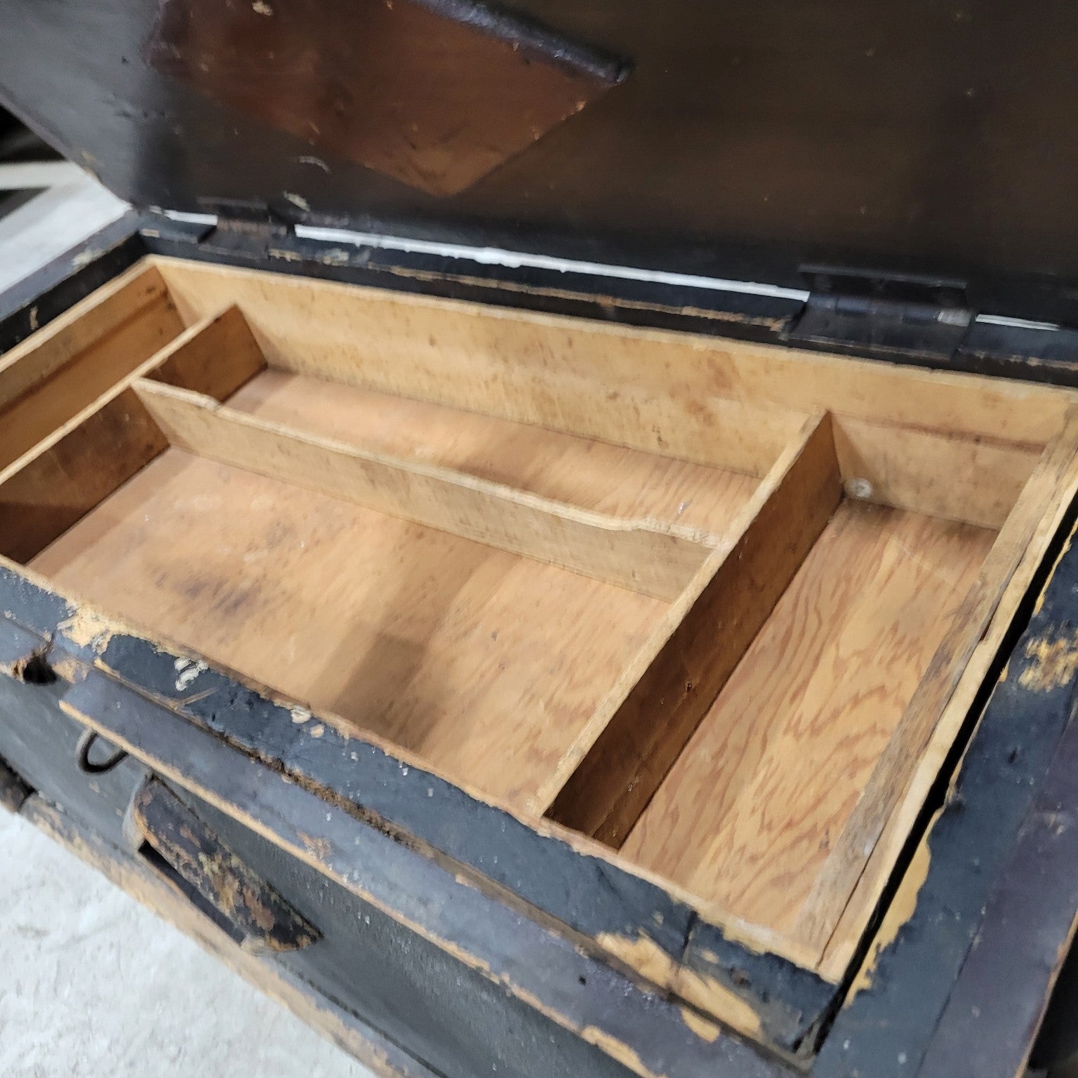 Handmade Wooden Trunk on Wheels