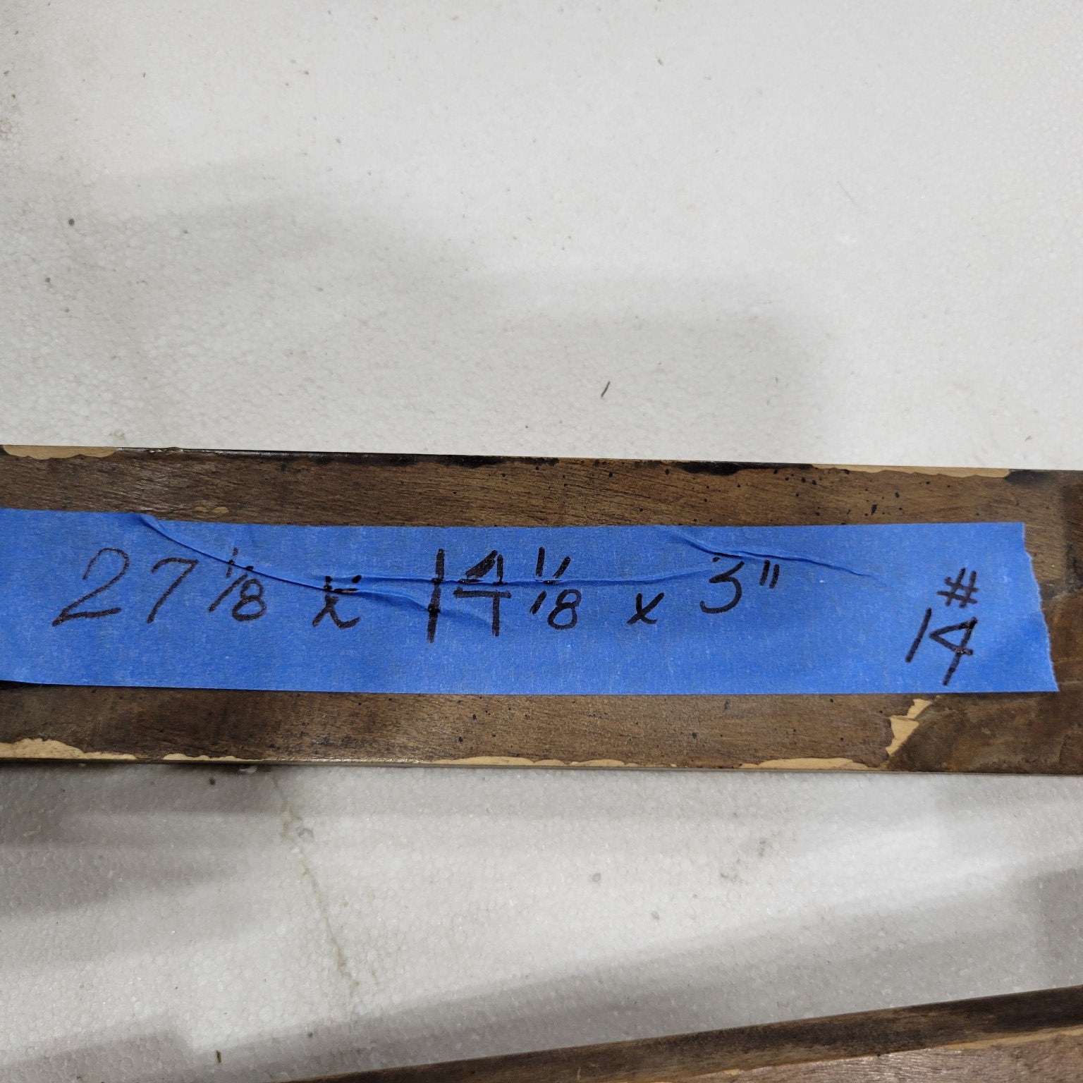 Vintage Wooden Tapered Table Legs (Set of 2)