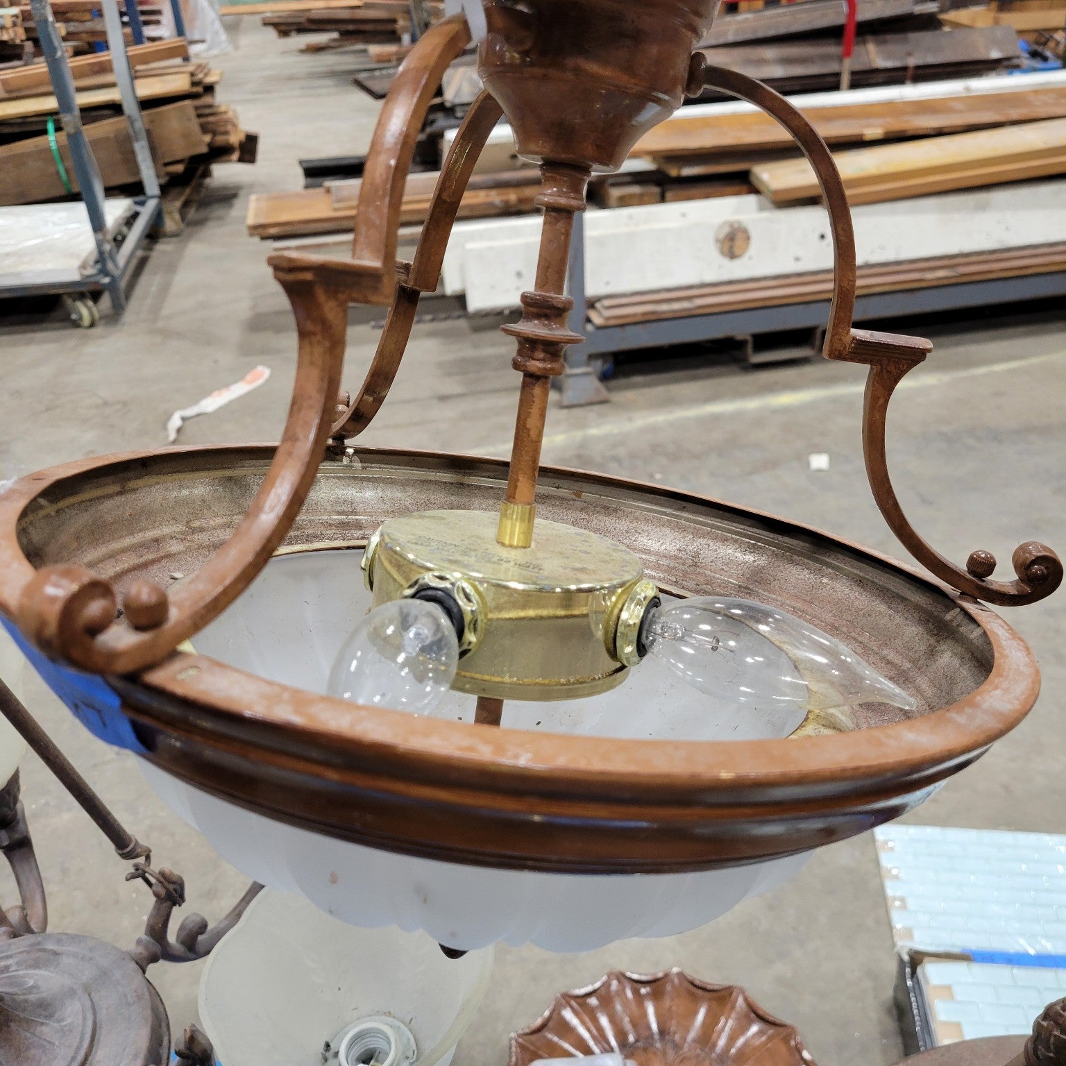 Vintage Semi-Flush Mount Ceiling Light