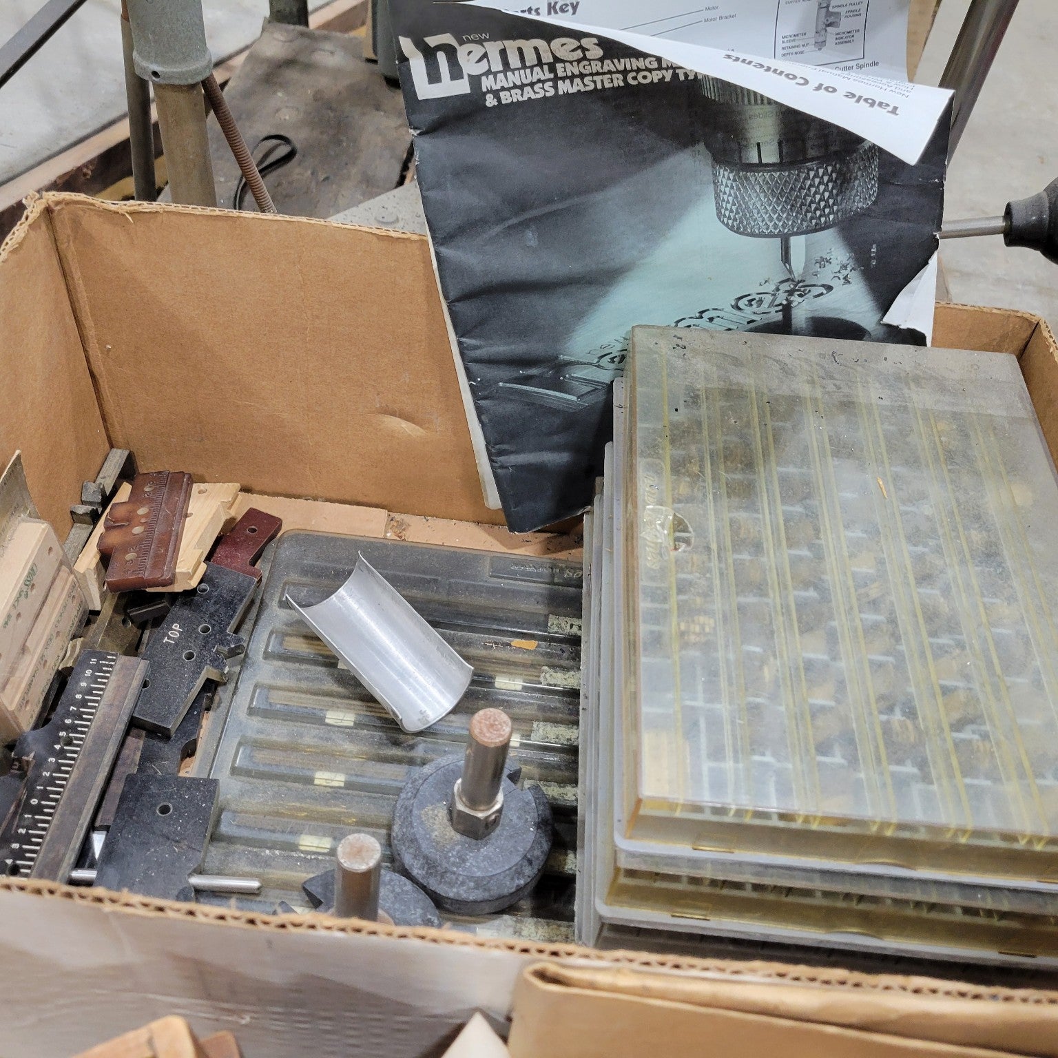 Vintage New Hermes Engravo Graph Manual Engraving Machine – Complete S ...