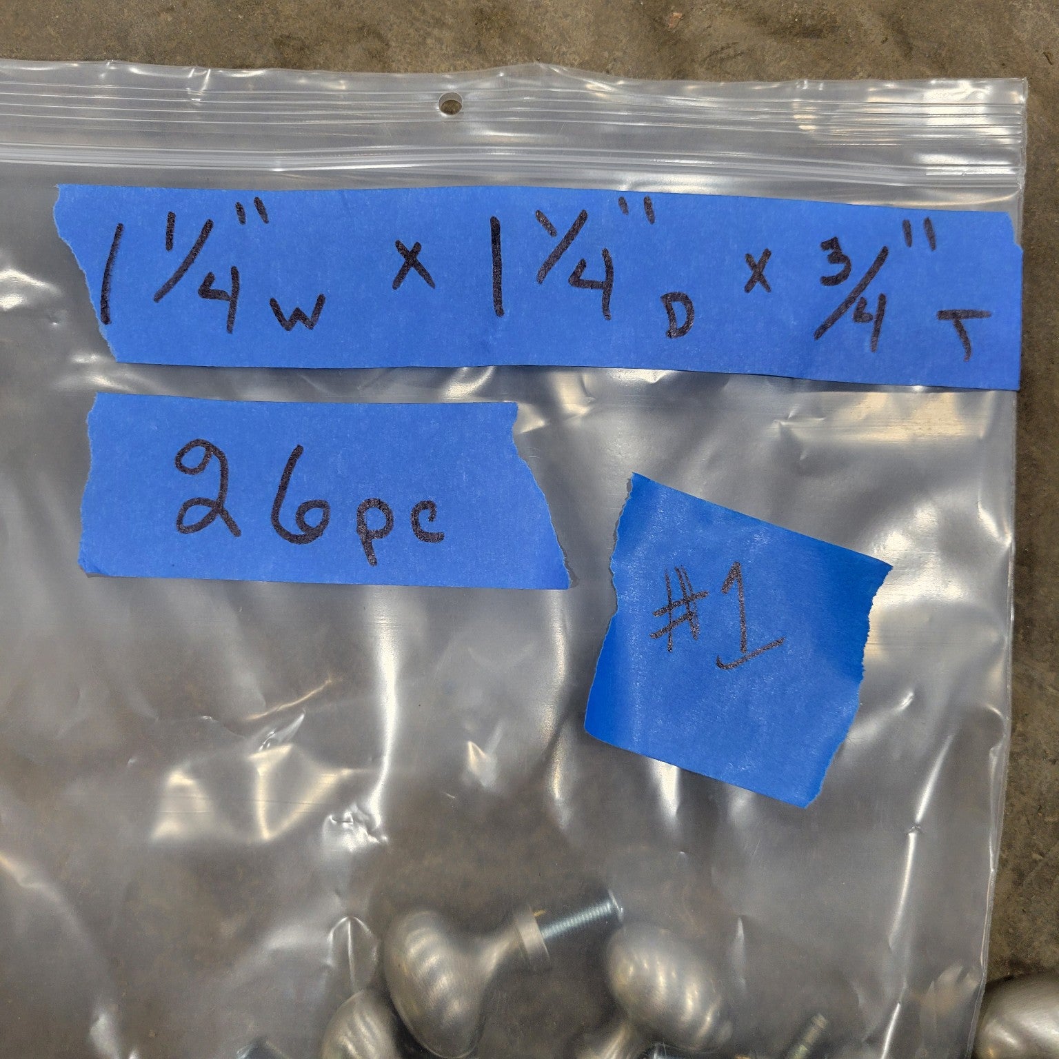 Brushed Nickel Cabinet Knobs - Set of 26