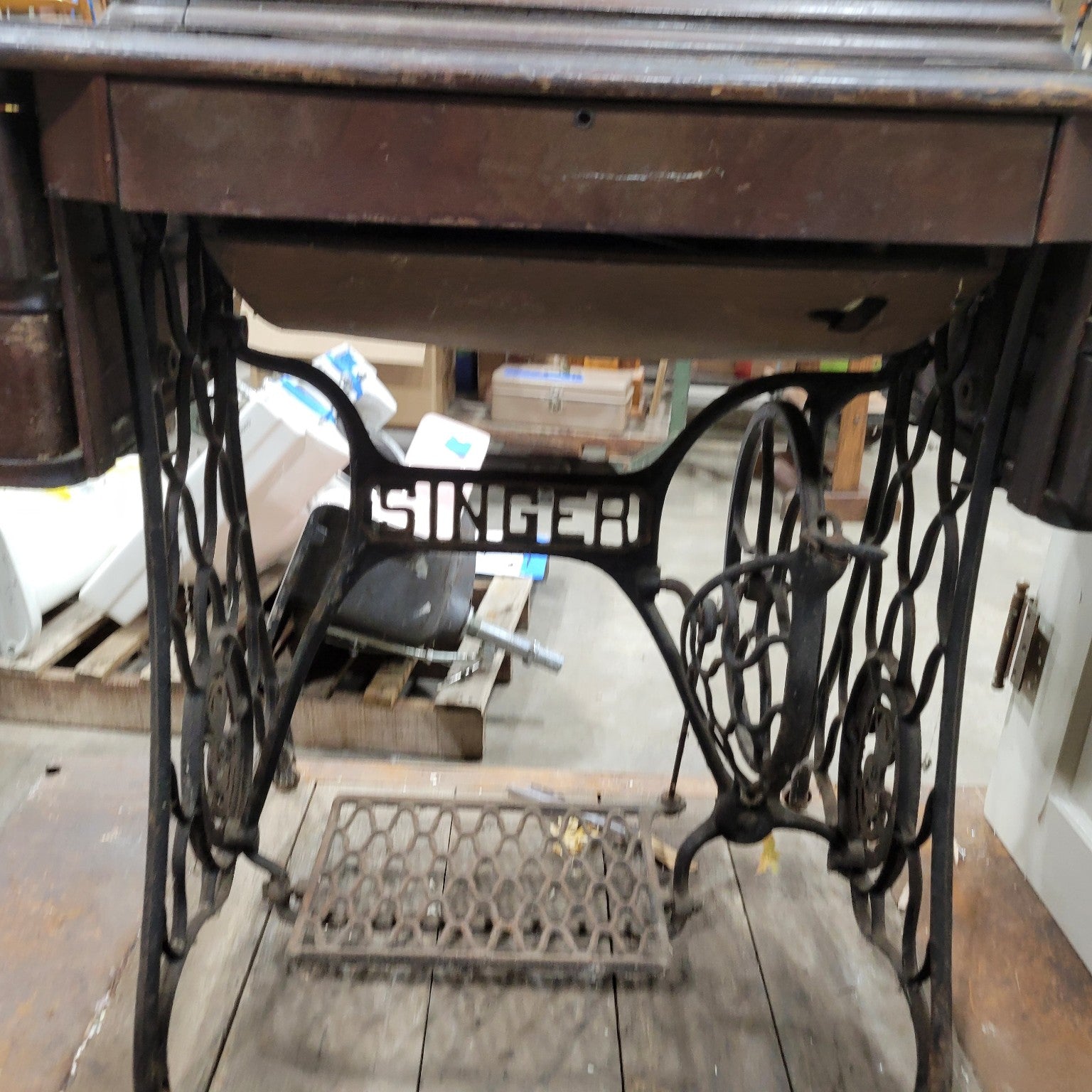 Antique Singer Treadle Sewing Machine Table