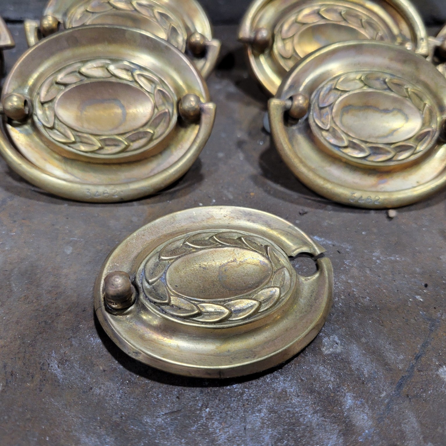 Antique Brass Drawer Pulls
