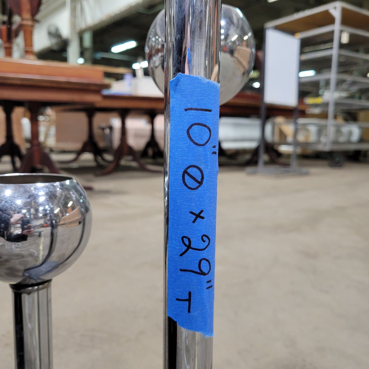 Mid-Century Modern Chrome Three-Globe Floor Lamp