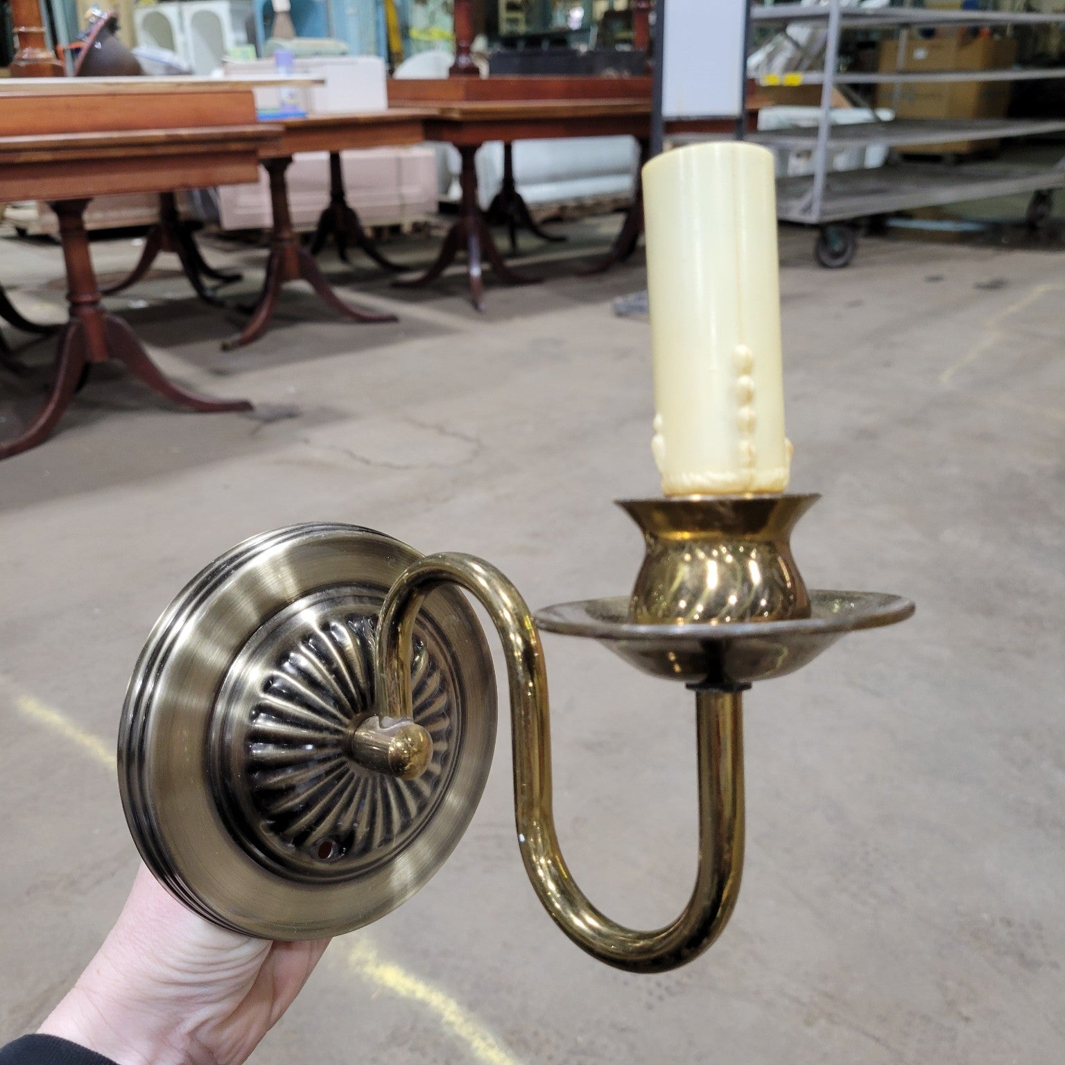 Vintage Brass Wall Sconce