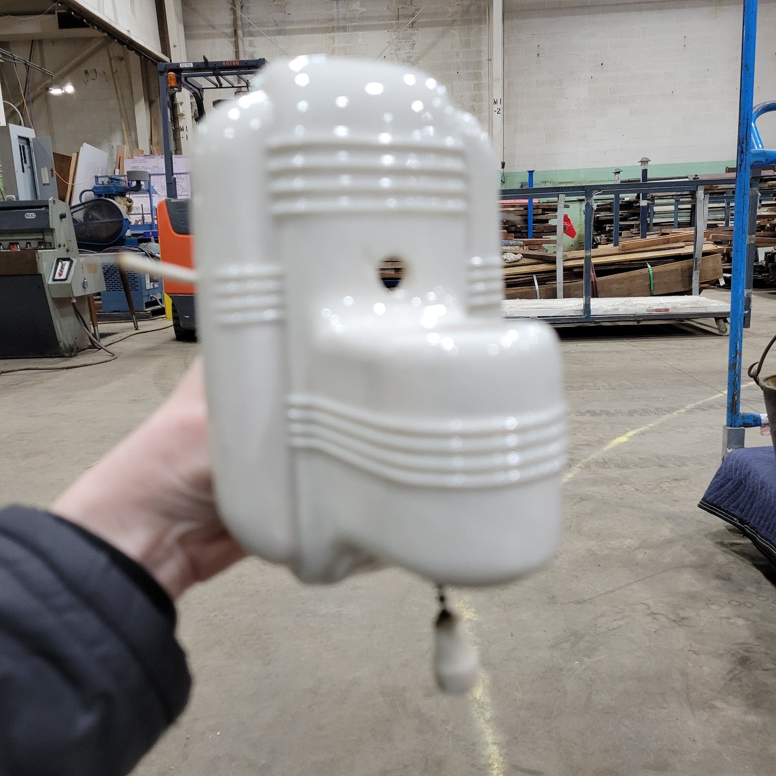 Art Deco White Porcelain Wall Sconce
