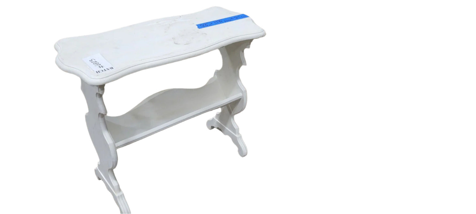Vintage White Console Table