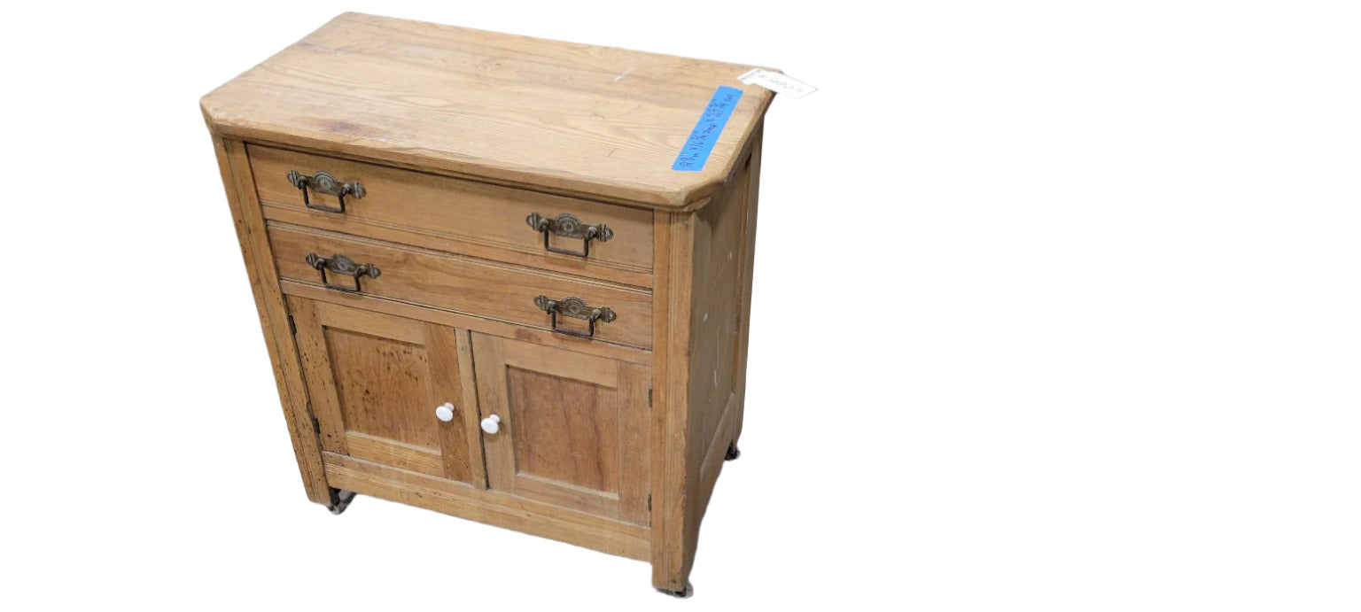 Vintage Wooden Cabinet with Drawers