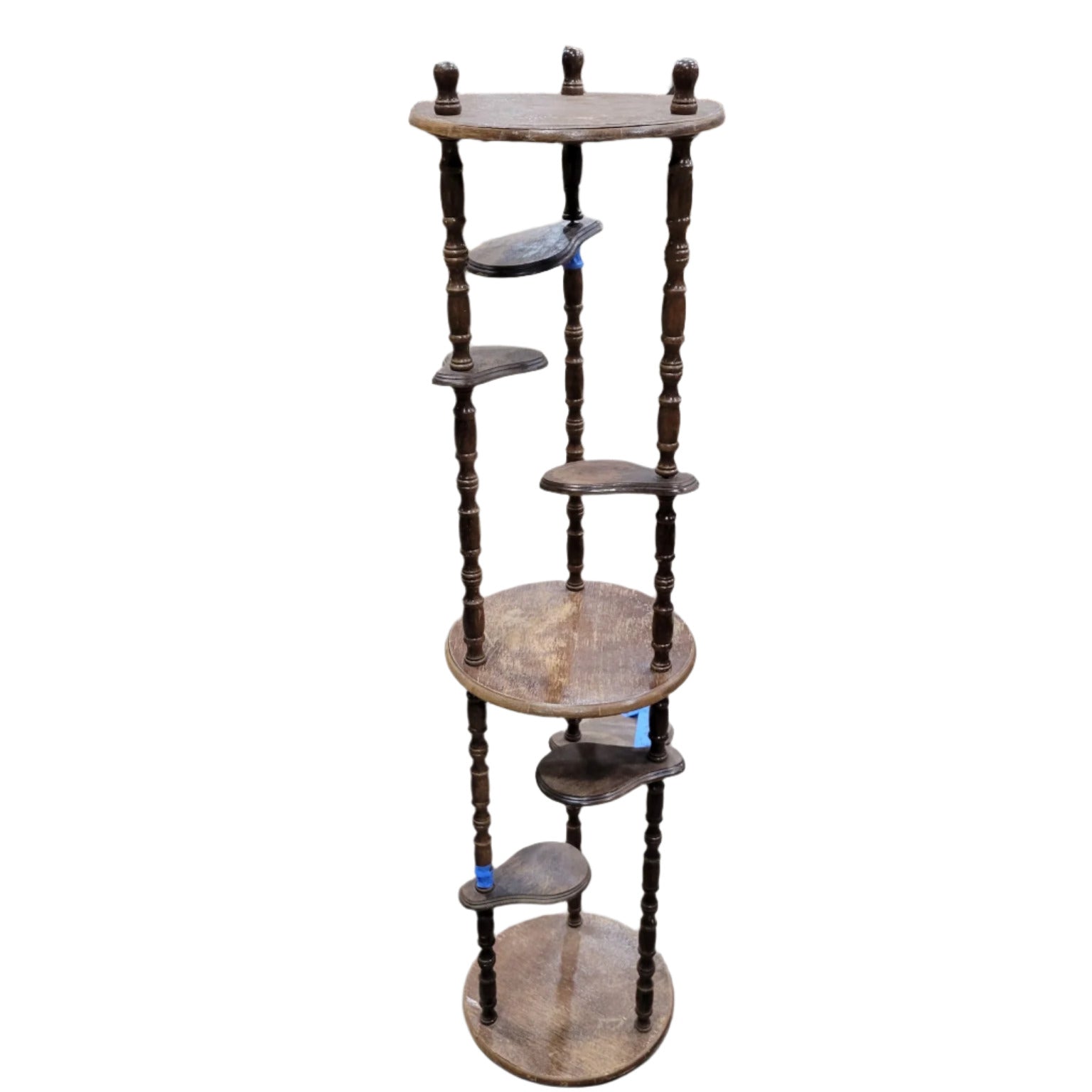Vintage Multi-Tier Wooden Plant Stand