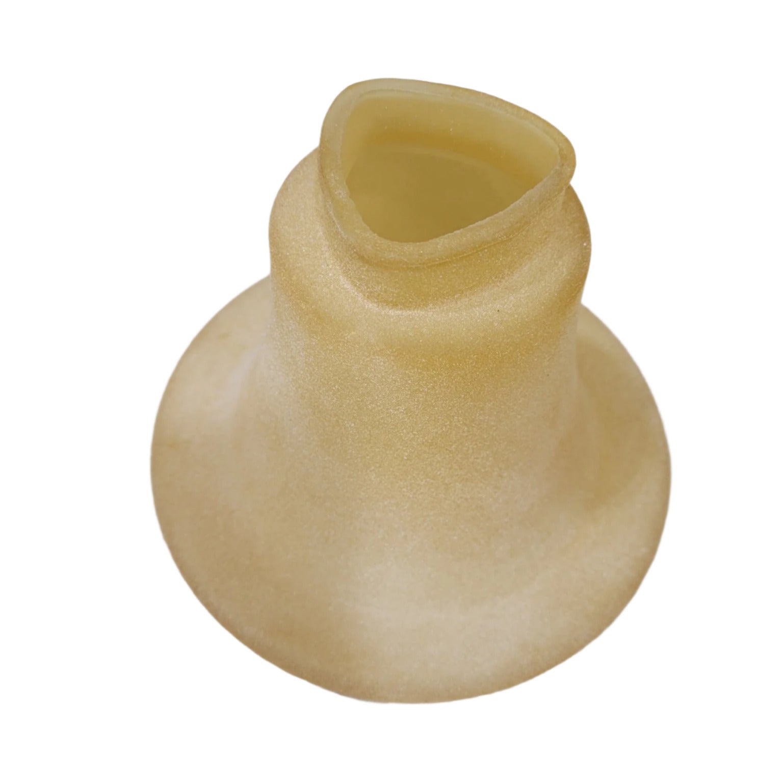 Set of 4 Amber Frosted Glass Light Shades