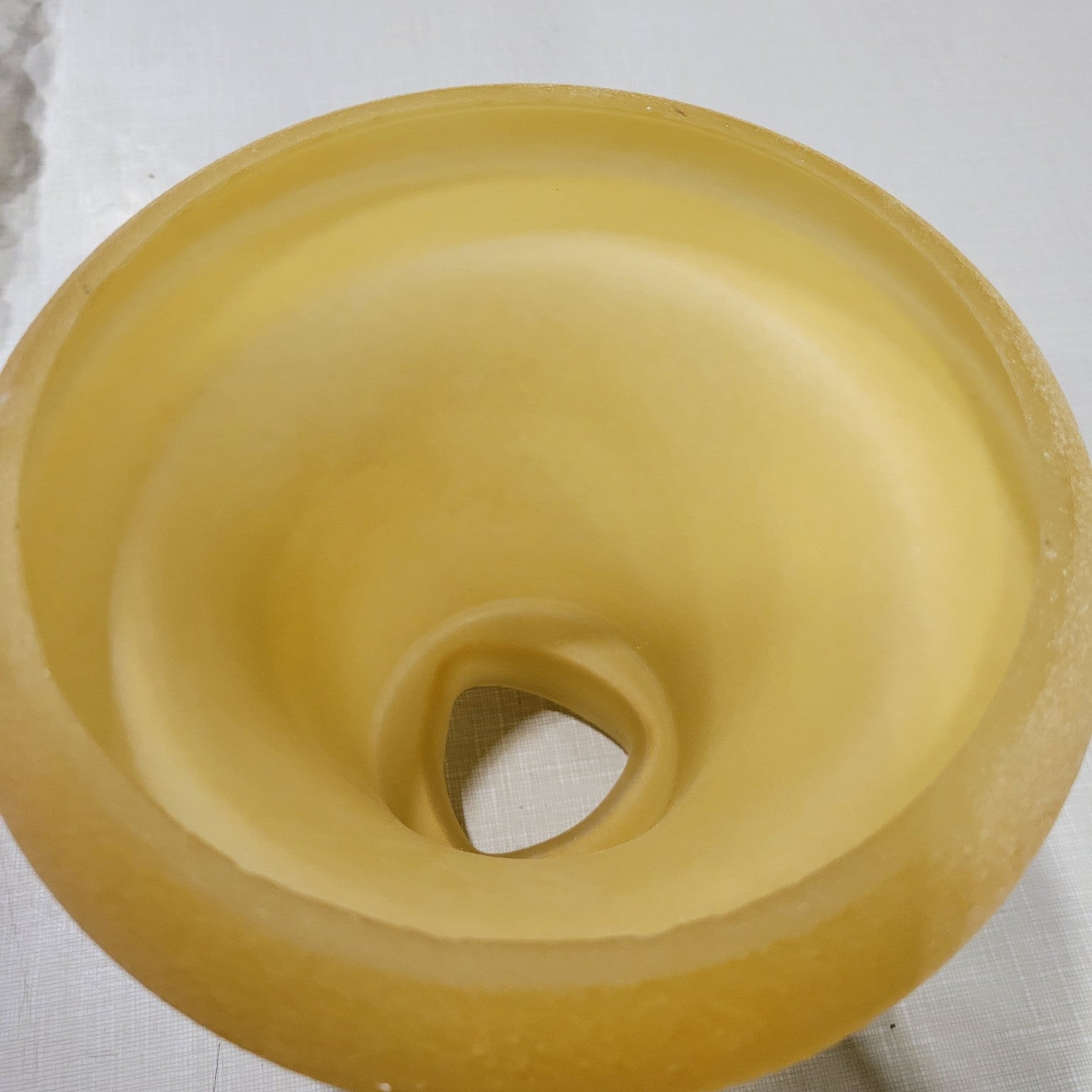 Set of 4 Amber Frosted Glass Light Shades