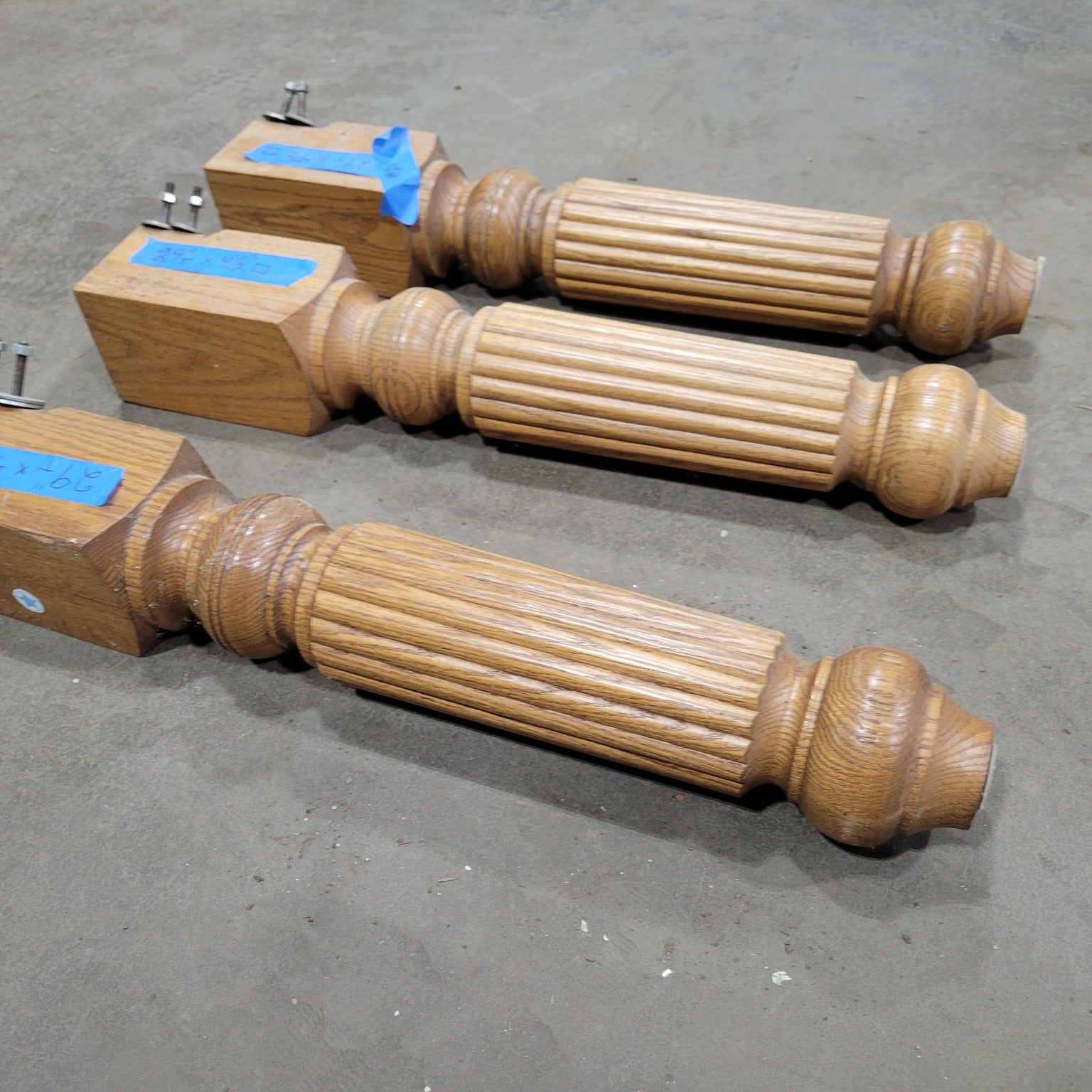 Solid Oak Table Legs