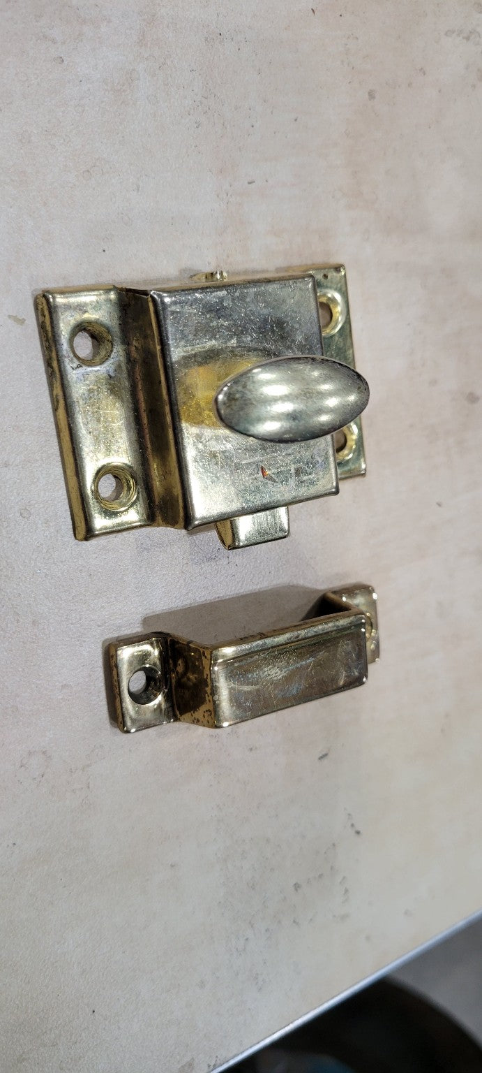 Vintage Brass Slide Bolt Latch