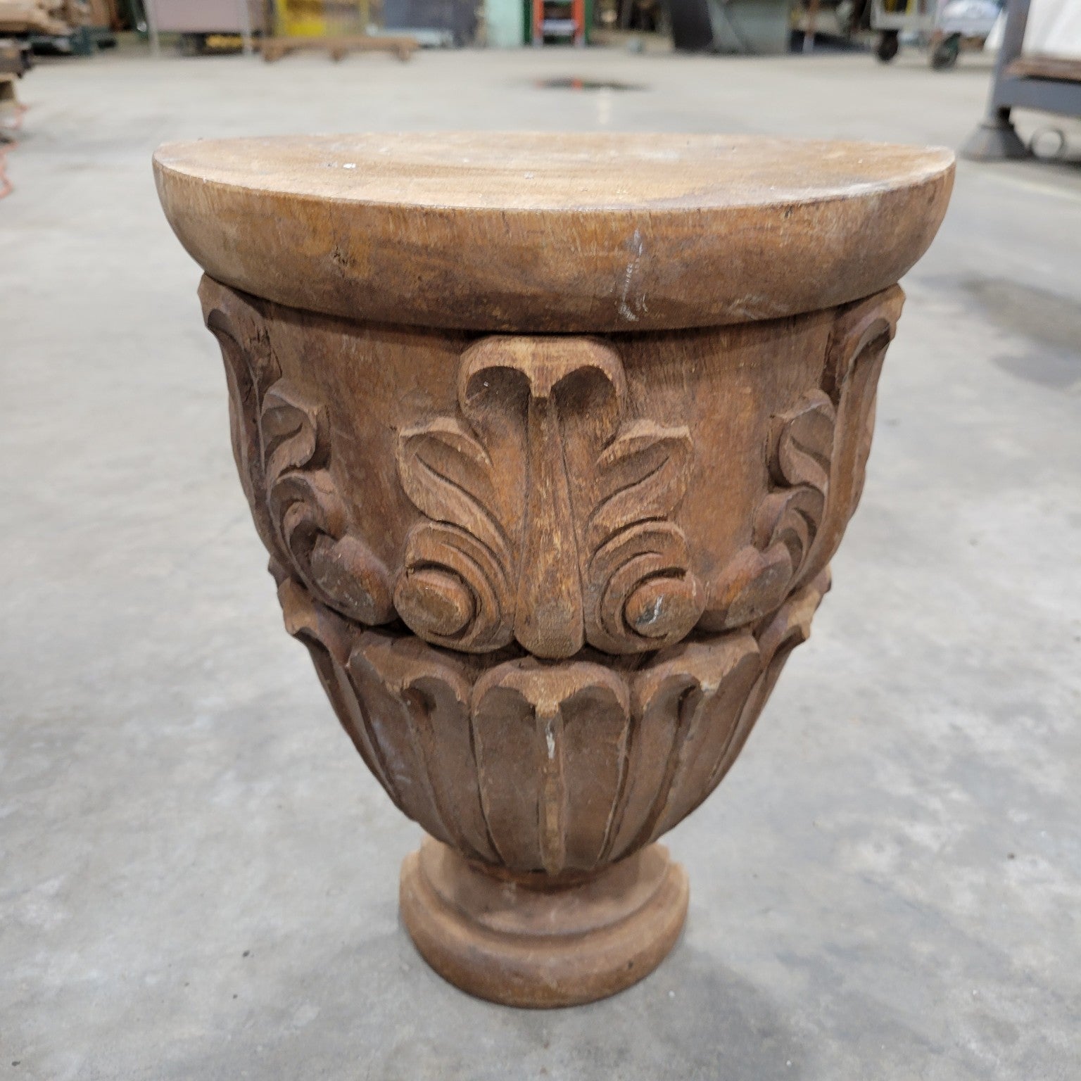 Hand-Carved Wooden Wall Bracket / Architectural Corbel
