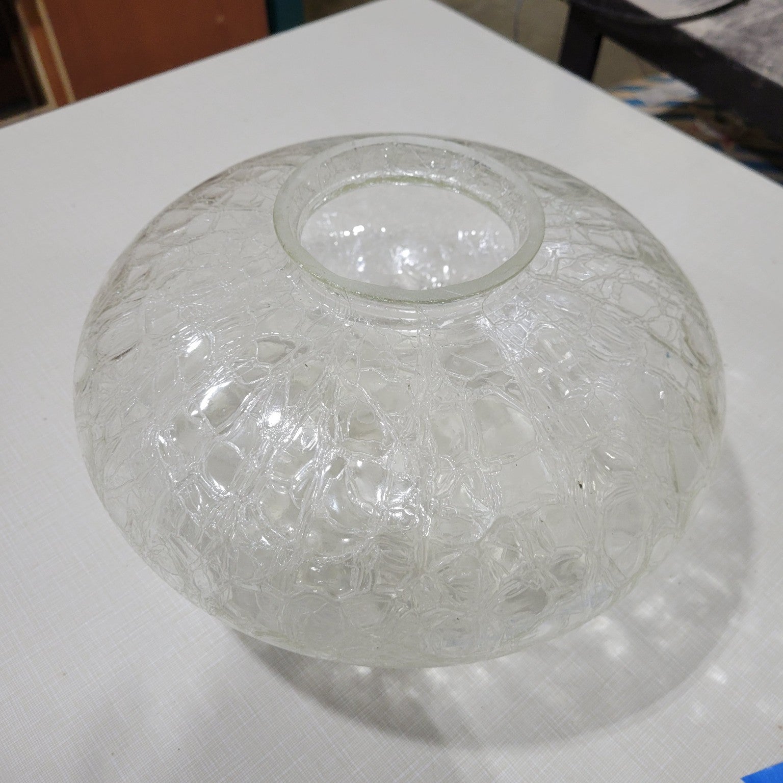 Vintage Crackled Glass Light Globe