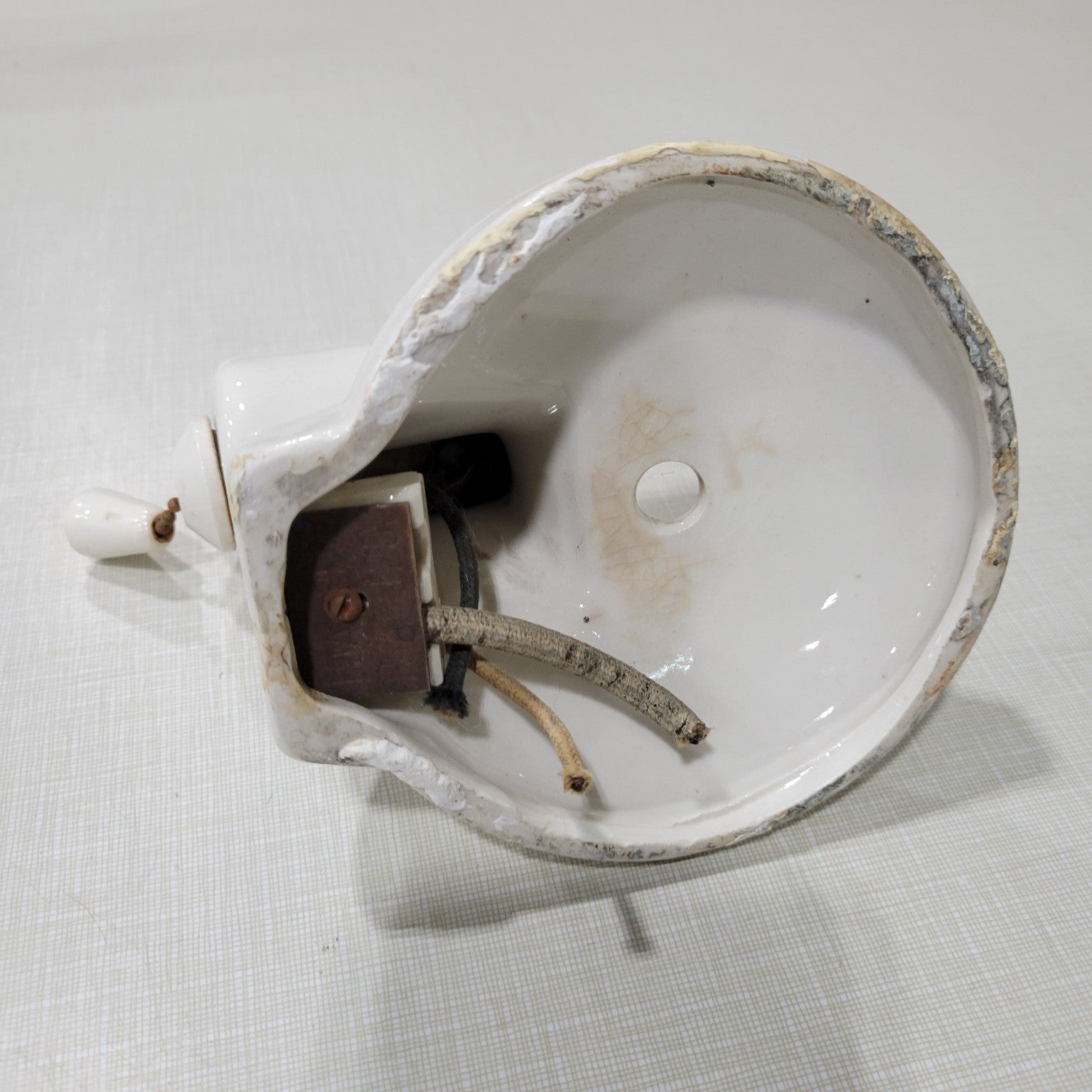 Vintage Porcelain Wall-Mounted Light Fixture